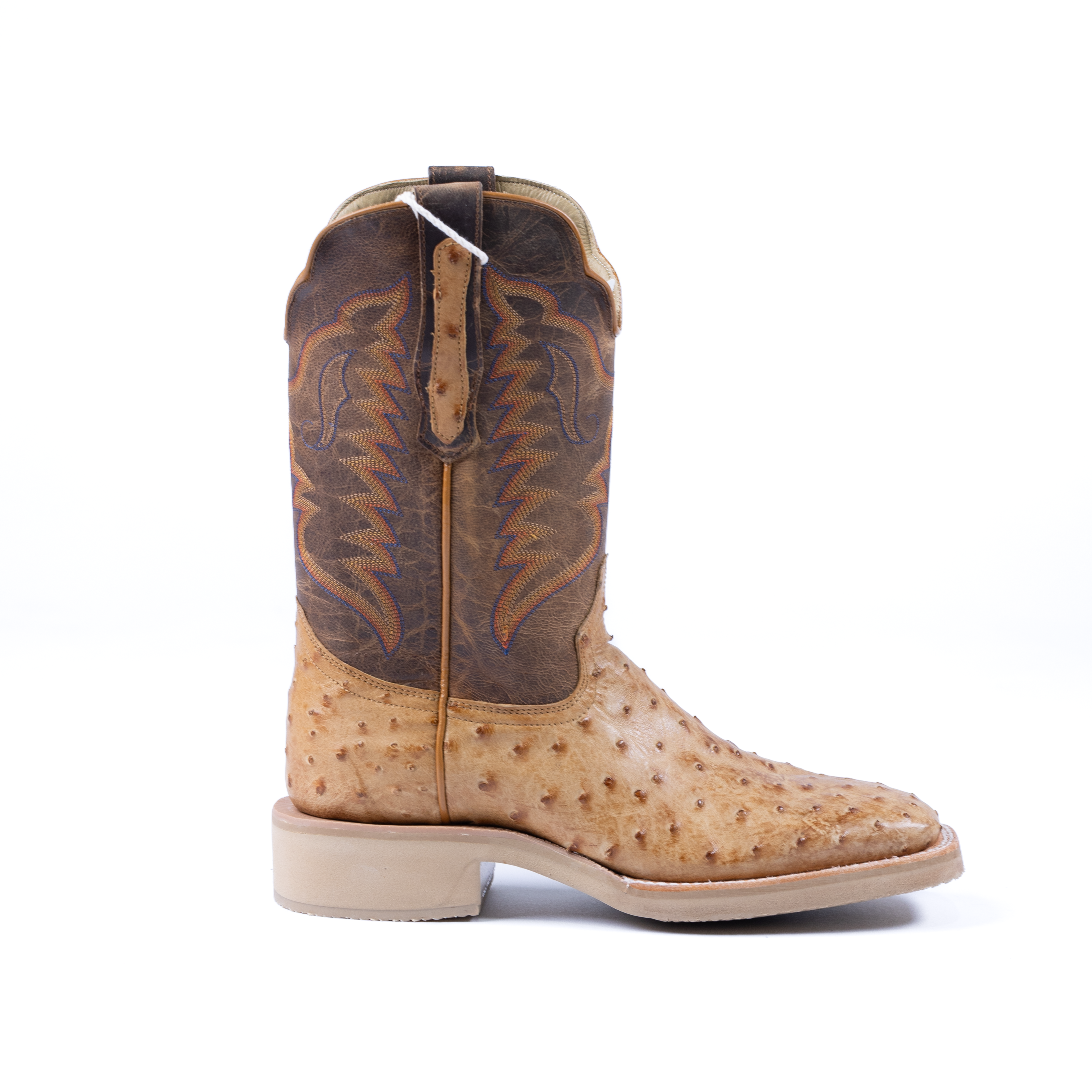 Men's R. Watson Antique Saddle Full Quill Ostrich Boots RW4540-2 - Crazy House Western Wear