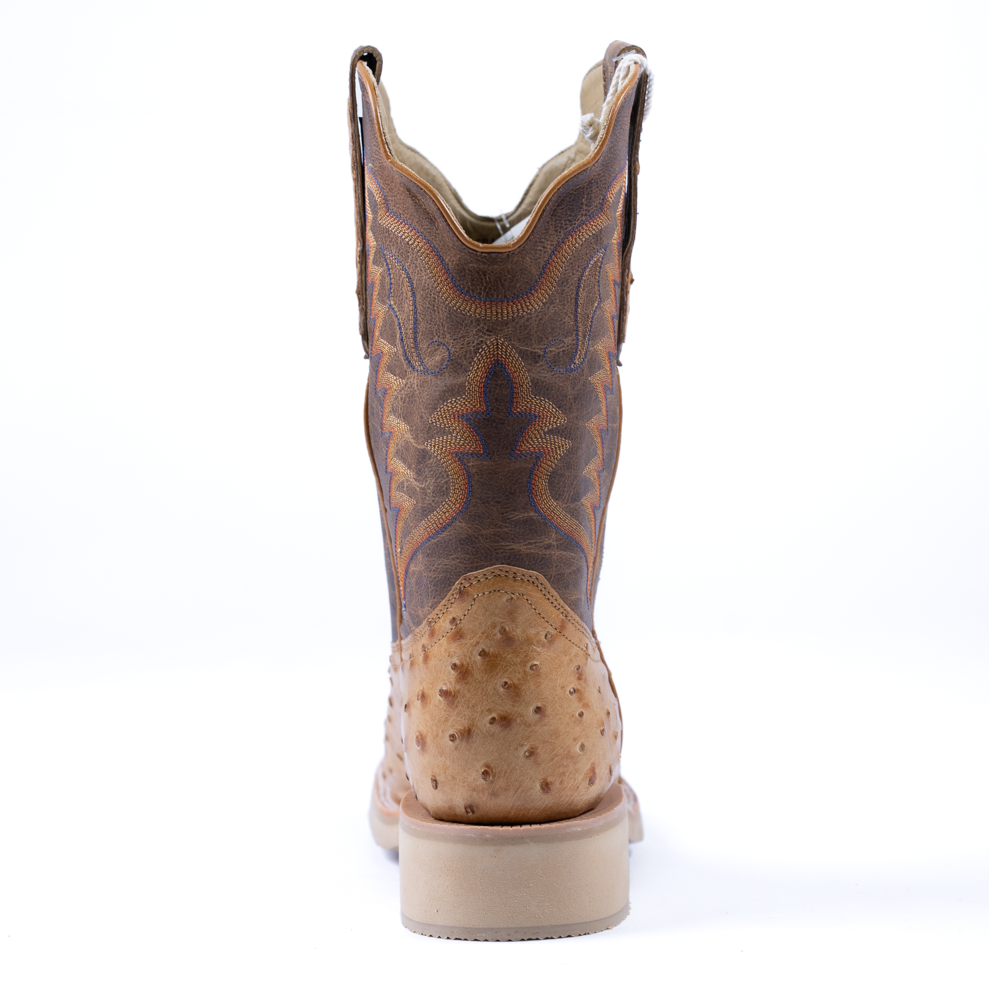 Men's R. Watson Antique Saddle Full Quill Ostrich Boots RW4540-2 - Crazy House Western Wear