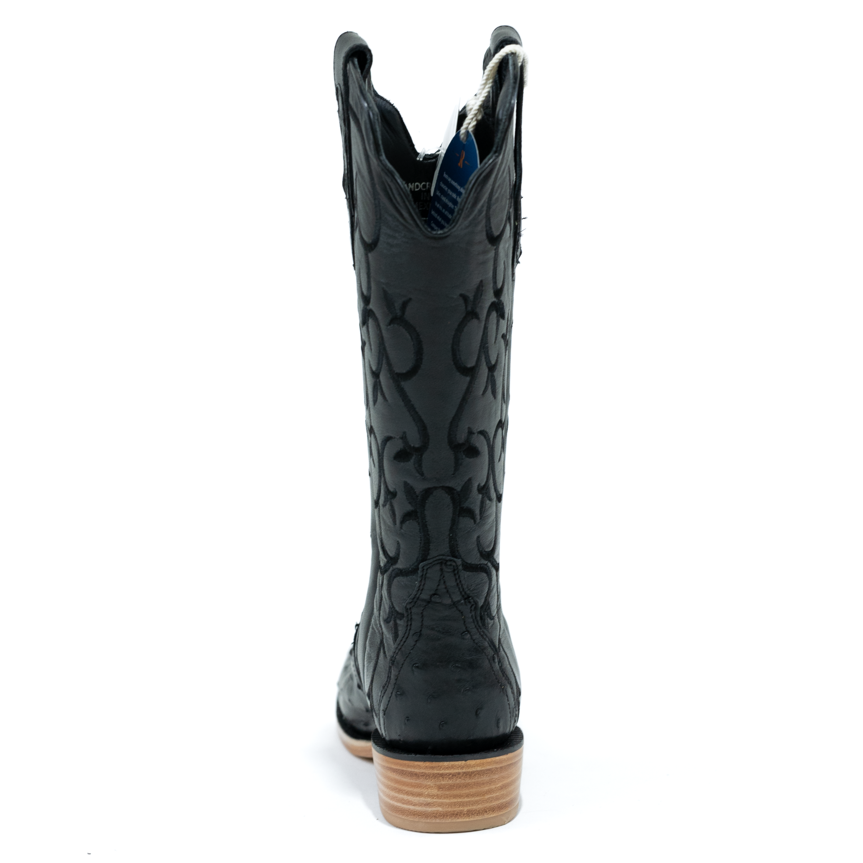 Women's R. Watson Black Full Quill Ostrich Boots RWL4312-1 - Crazy House Western Wear
