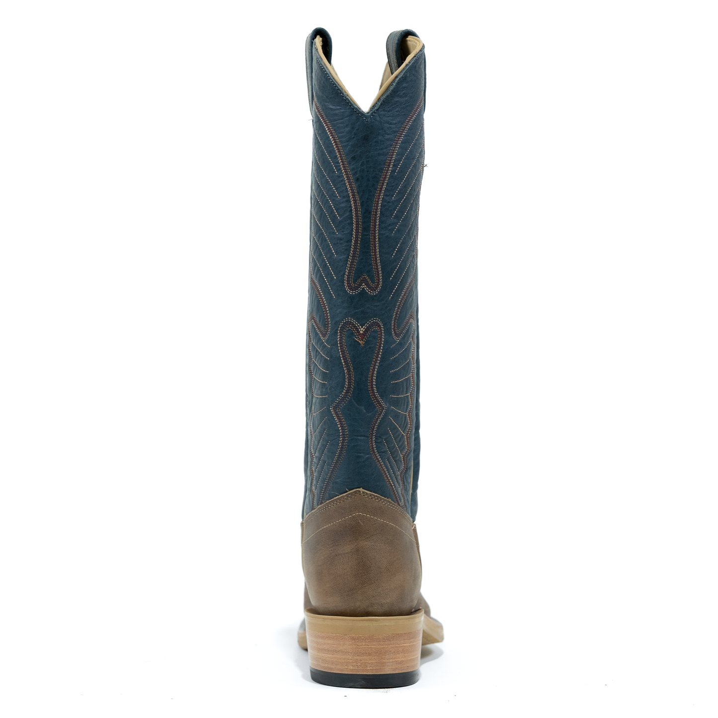 Olathe Sand Angry Elk with 16" Indigo Navajo Bison Tops TT16 - Crazy House Western Wear