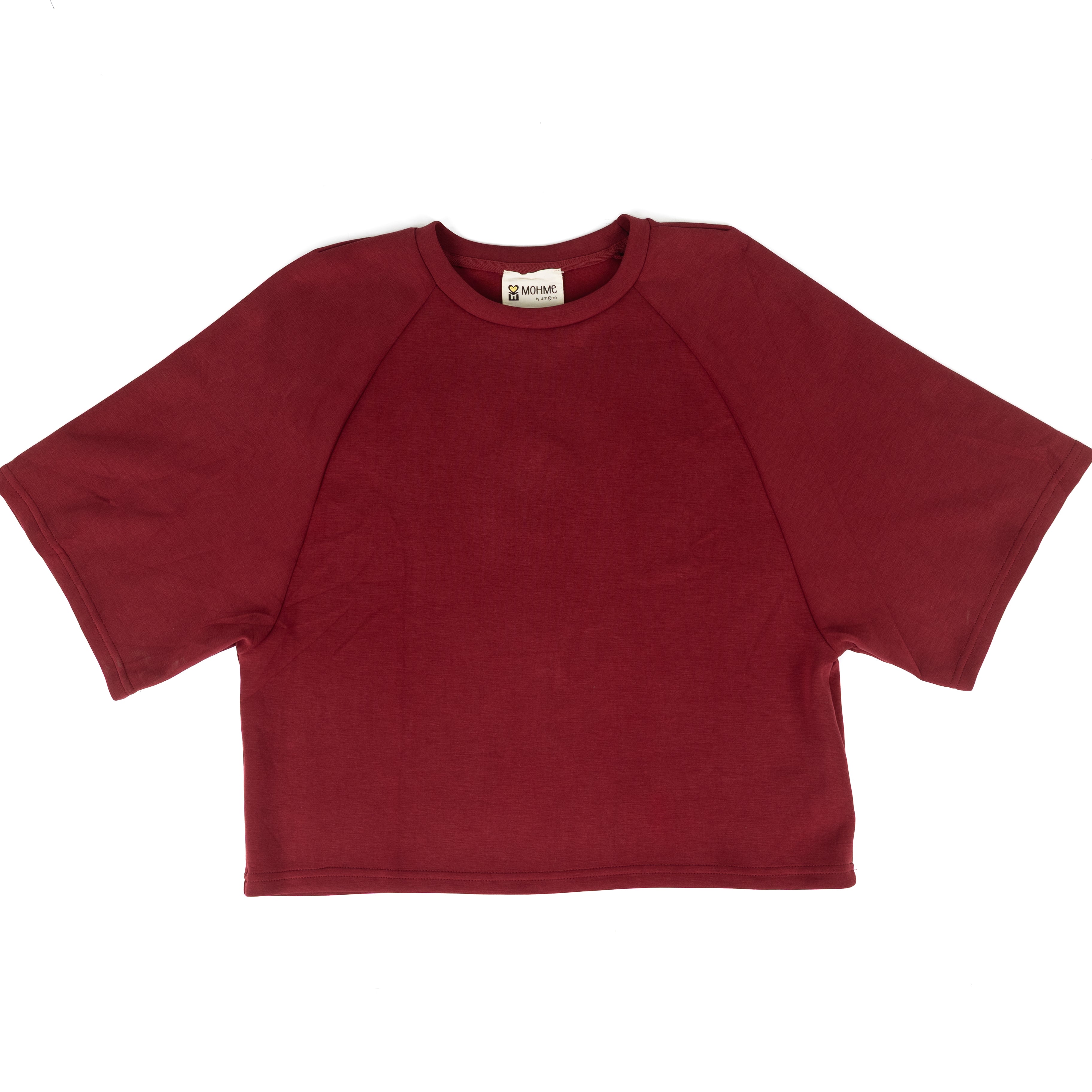 Umgee Women's Burgundy Raglan Sleeve Top