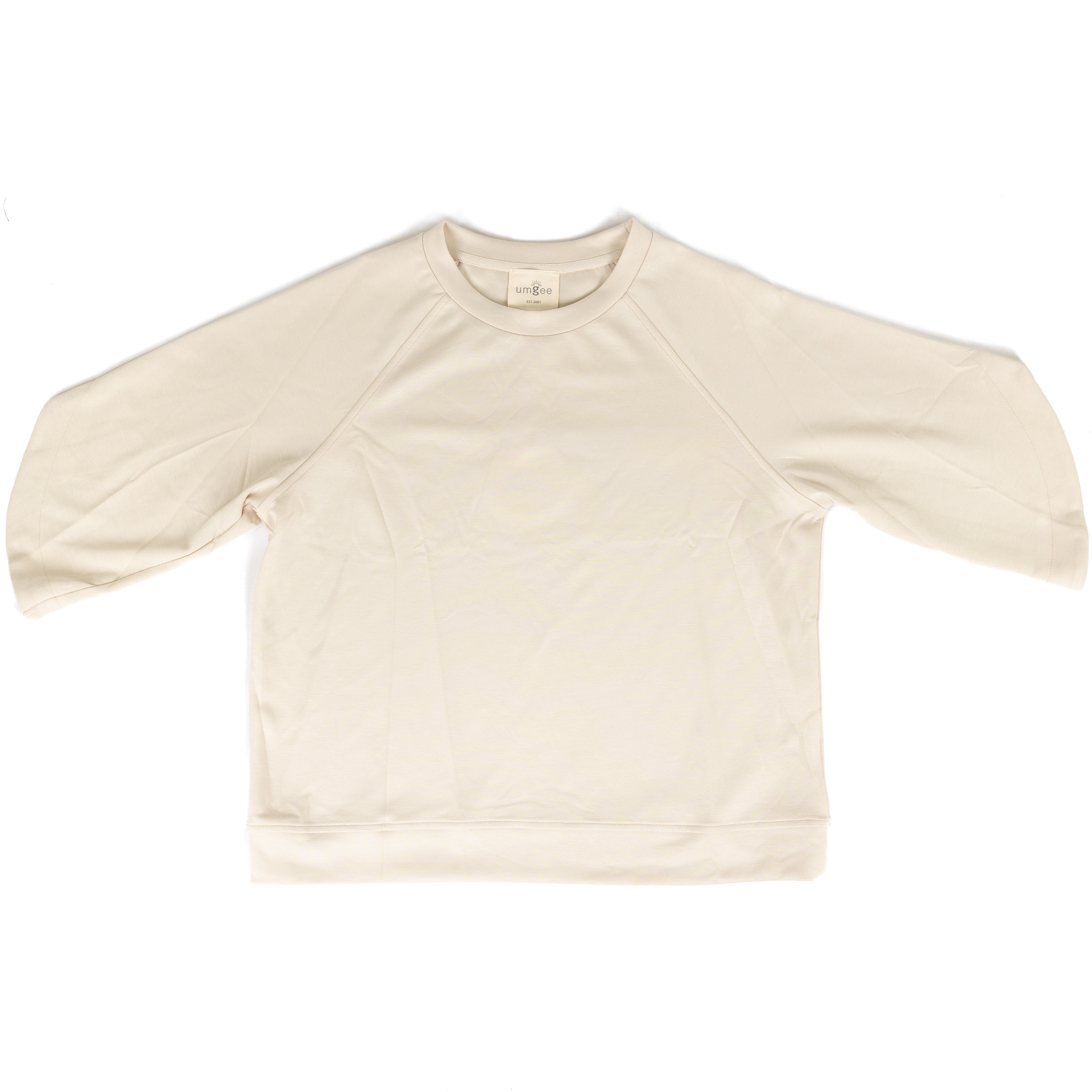 Umgee Women's Round Hem Raglan Sleeve Top