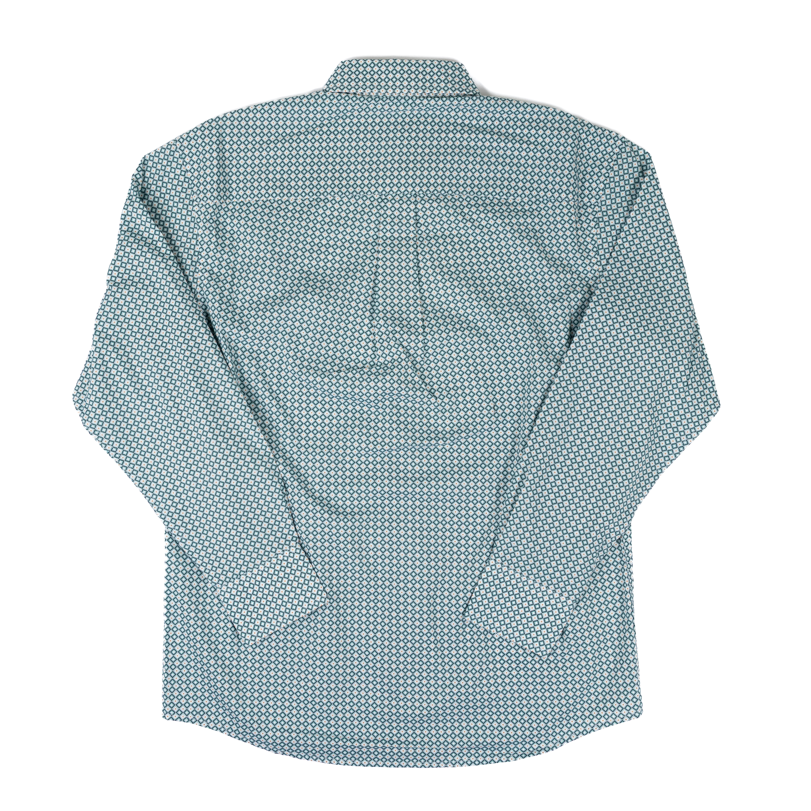 Men's Wrangler Turquoise Classic Fit Long Sleeve Western Shirt 112374599