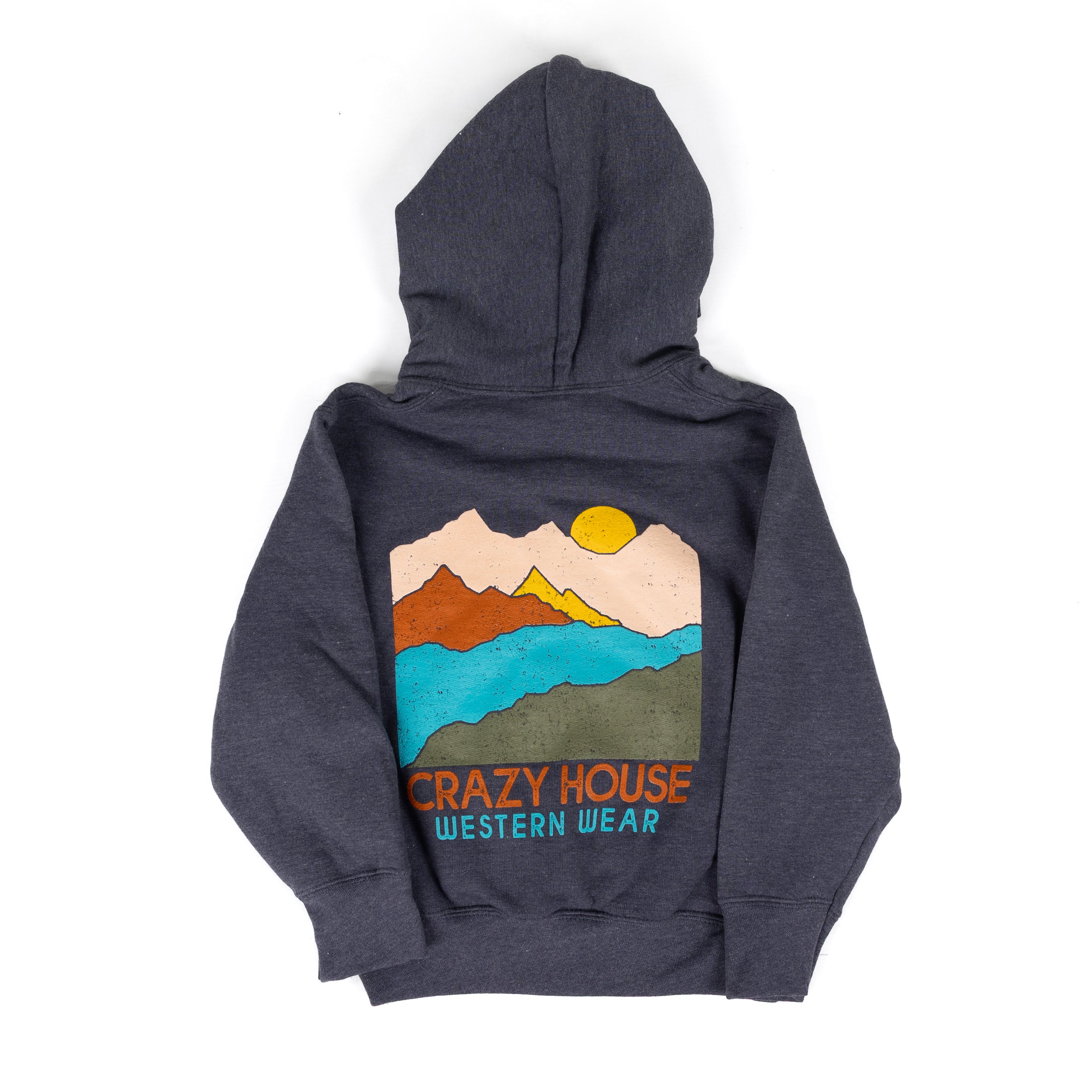 Crazy House Youth Dark Gray Sunset Hoodie