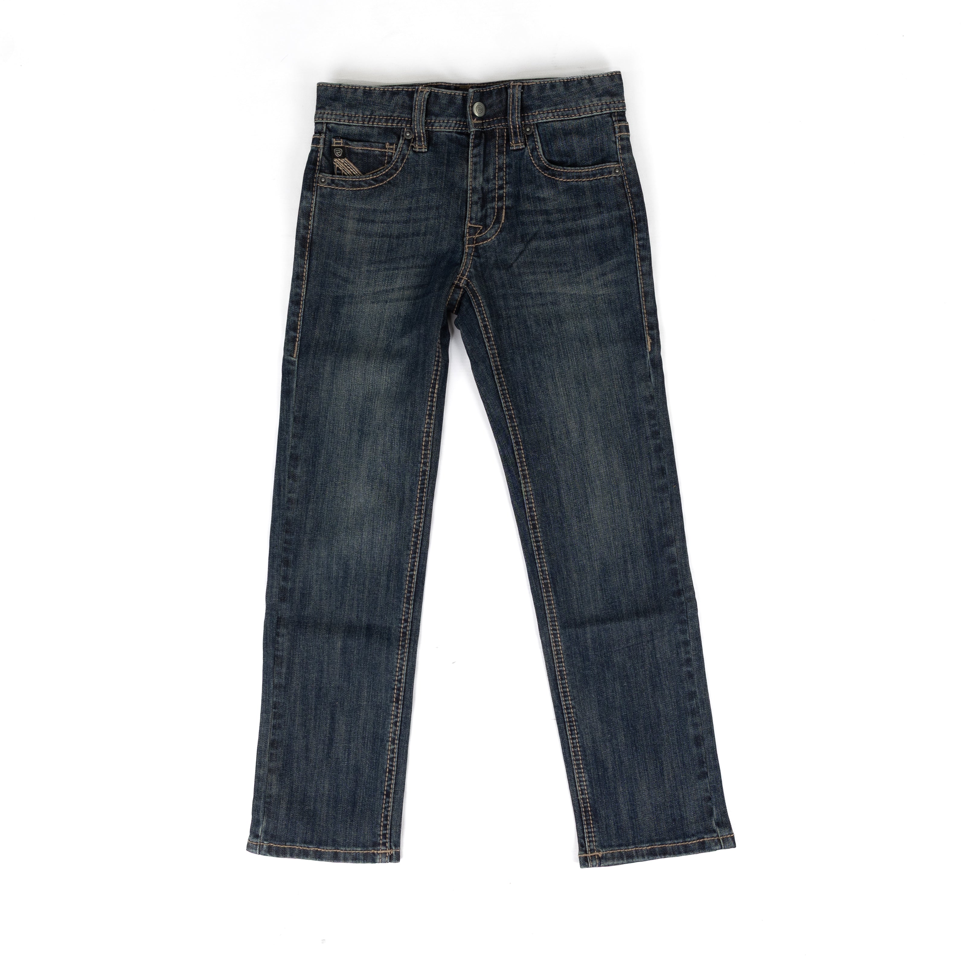 Rock and Roll Boy's Dark Wash Revolver Slim Fit Jeans BB1RD09811