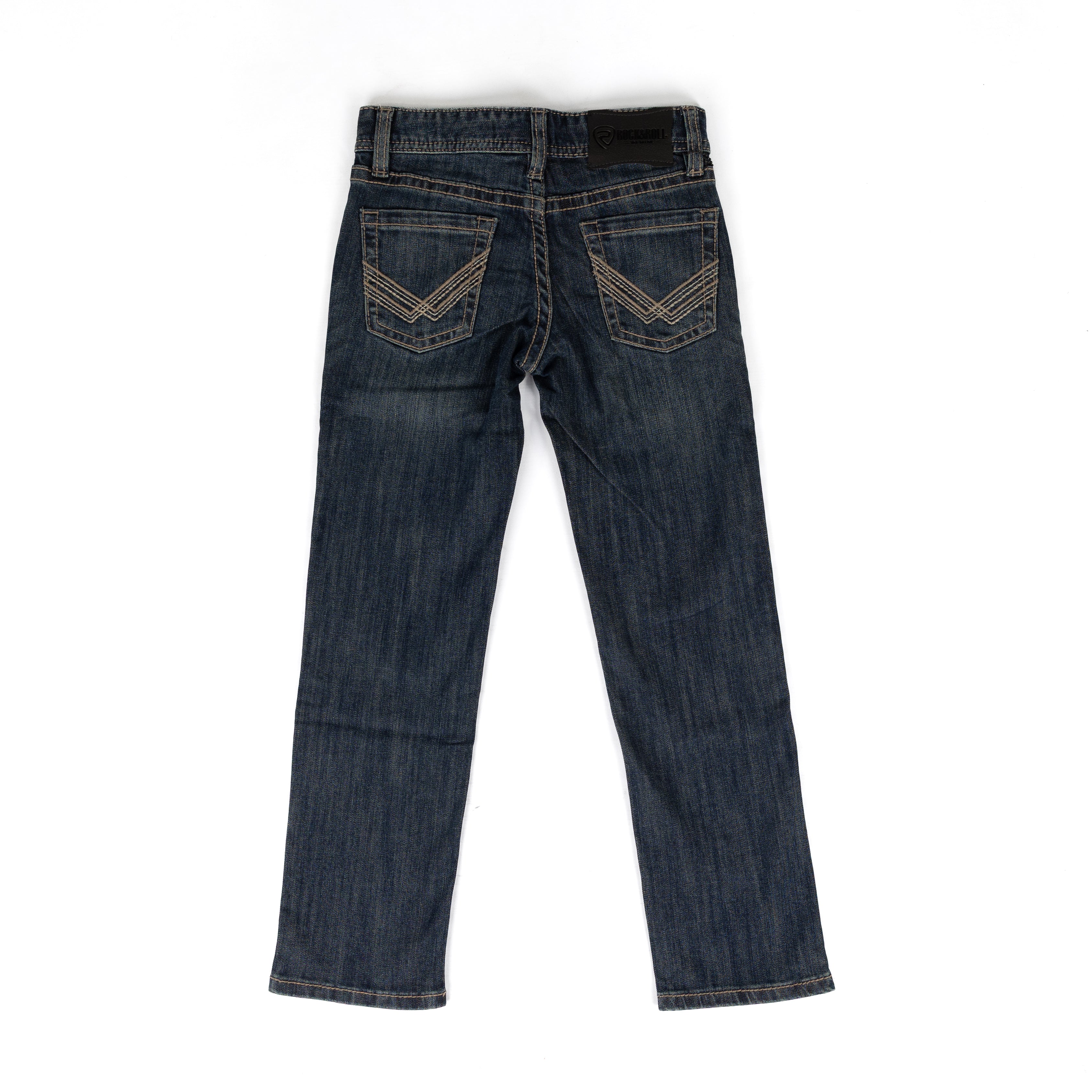 Rock and Roll Boy's Dark Wash Revolver Slim Fit Jeans BB1RD09811
