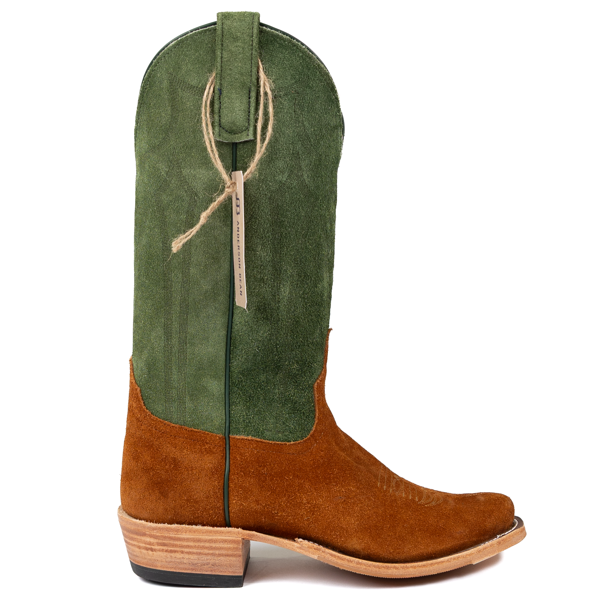 Anderson Bean Toast Chap Suede with 13" Seaweed Flannel Tops