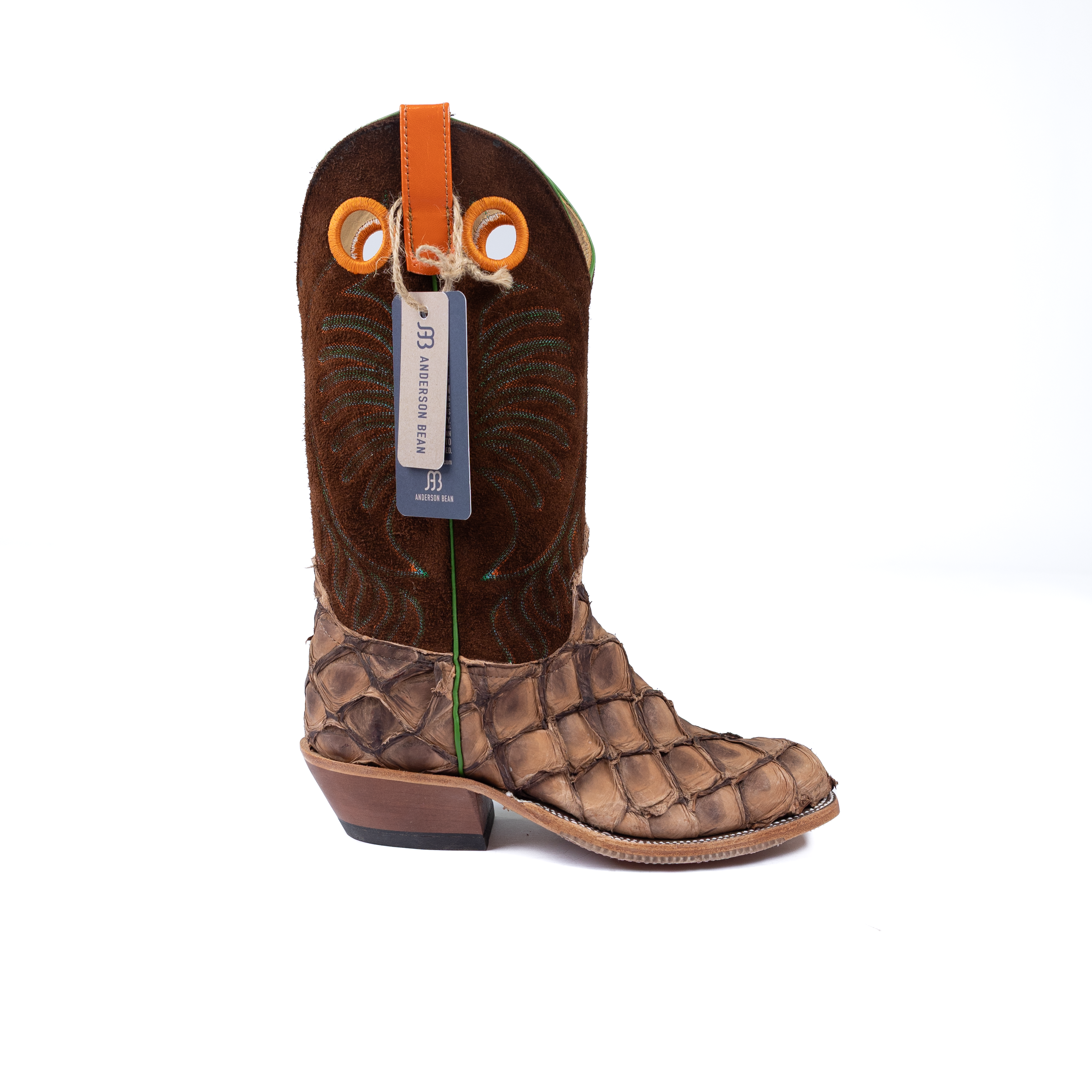 Anderson Bean Matte Brown Big Bass with 13" Chocolate Kudu Tops