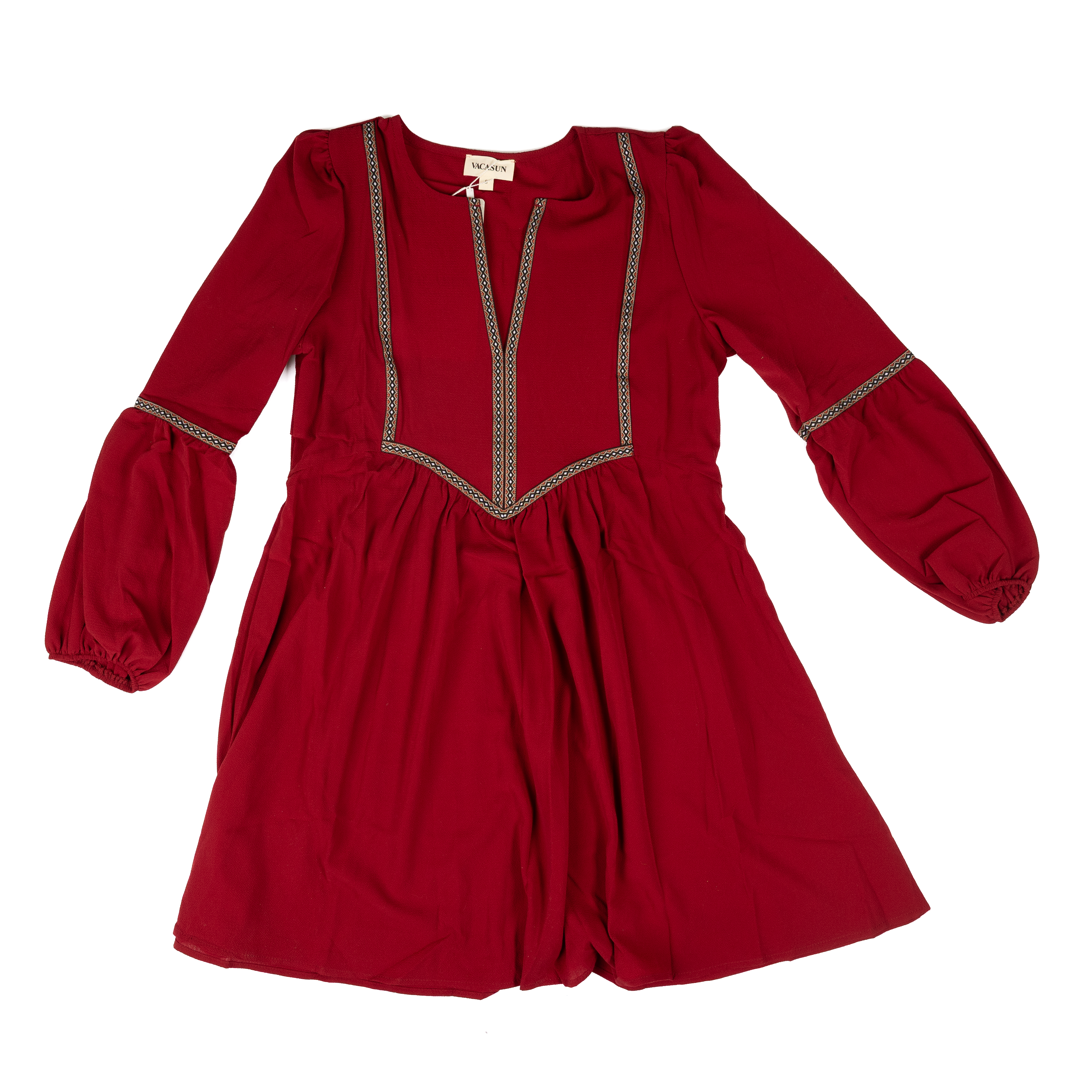 Women's Vacasun Maroon Maxi Dress