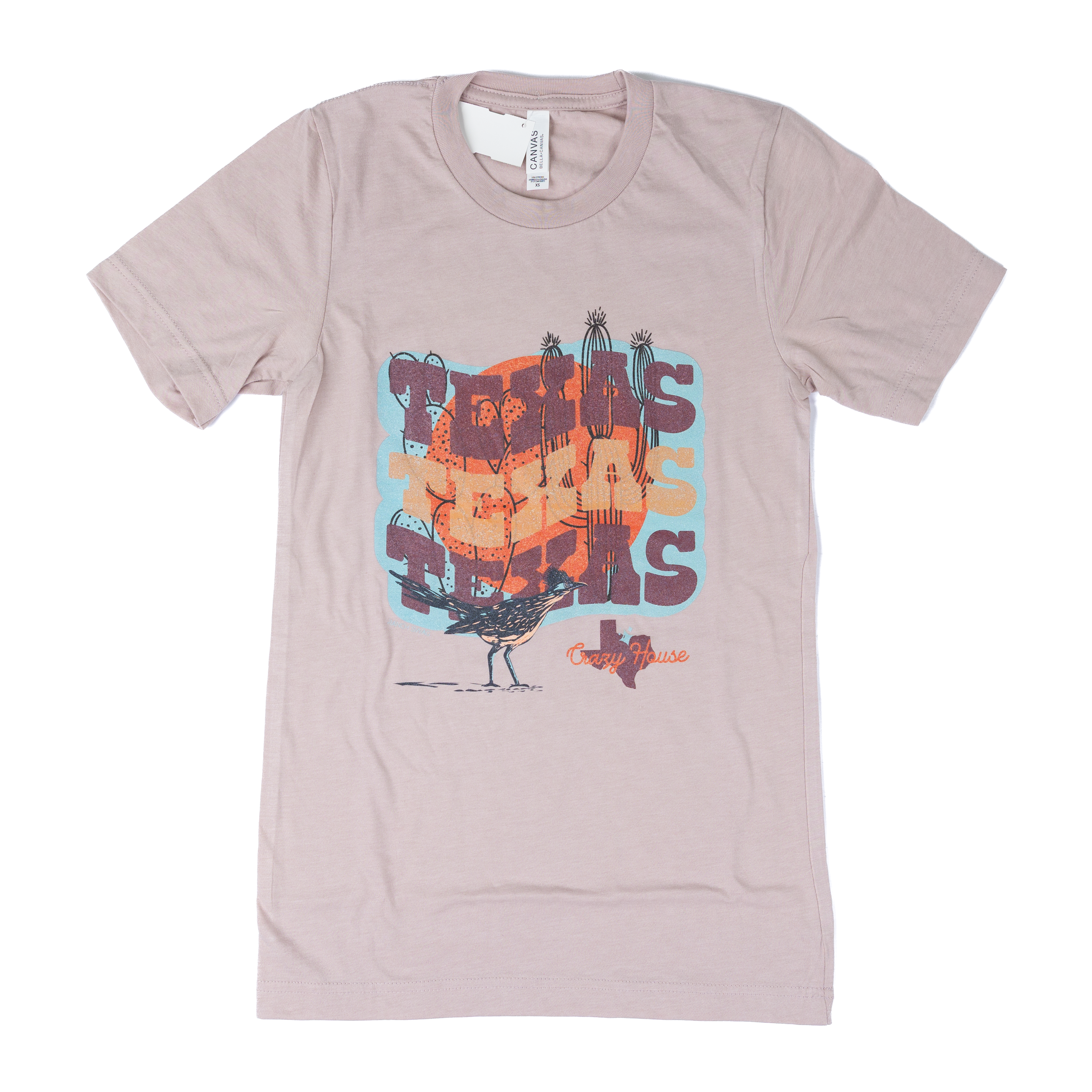 Women's Short Sleeve Graphic Crazy House Texas T-shirt