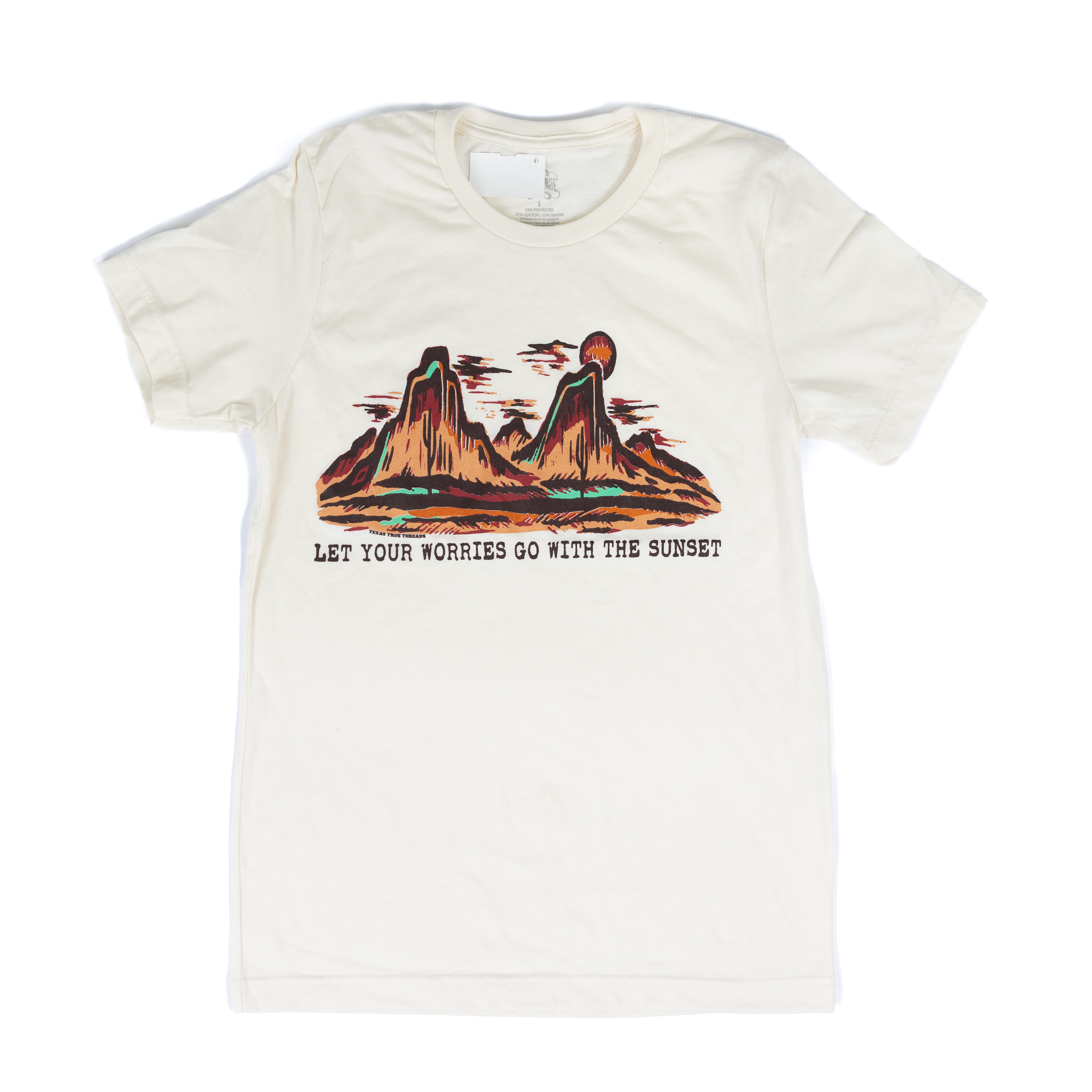 Women's Cream Short Sleeve Mesa Sunset T-shirt