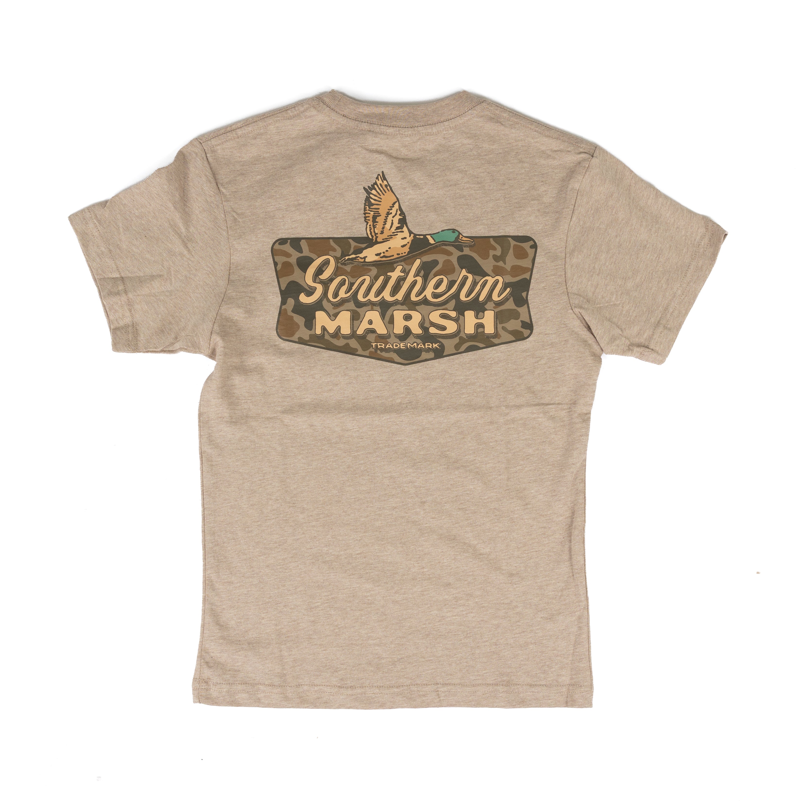 Southern Marsh Boy's Light Brown Inflight Badge T-shirt YABIB WBT