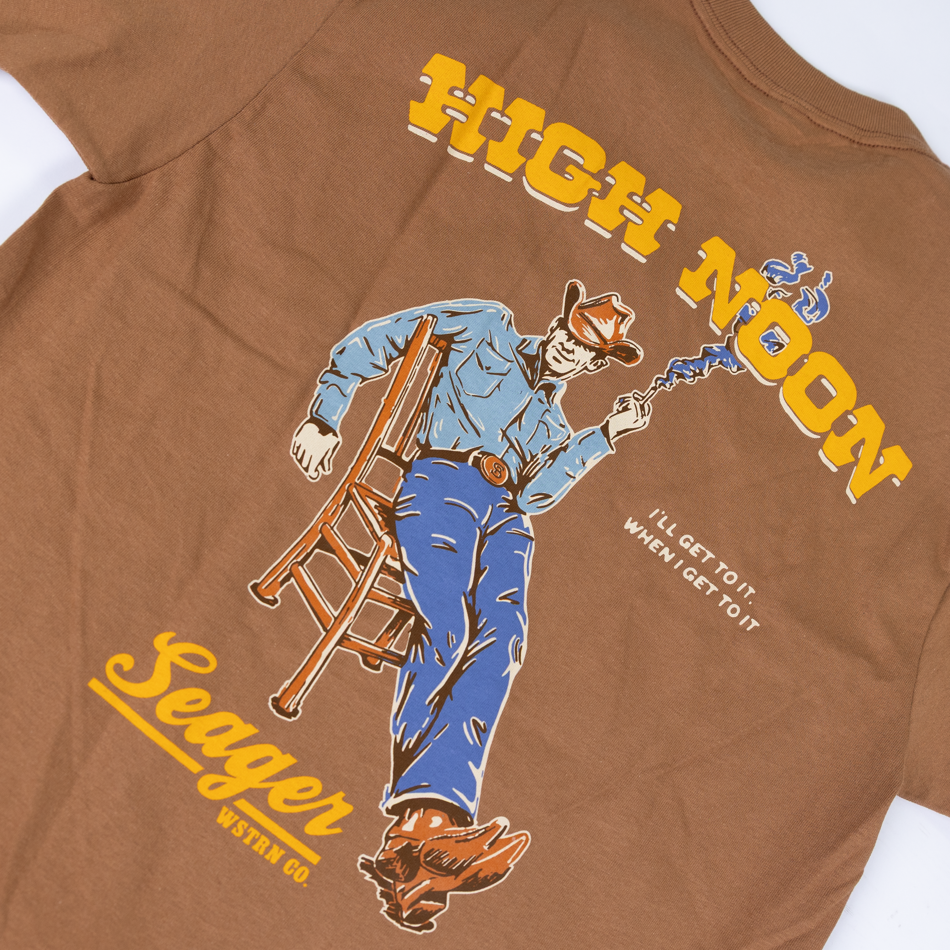 Men's Seager Brown Sugar High Noon T-shirt MTSP26HGNOBRN