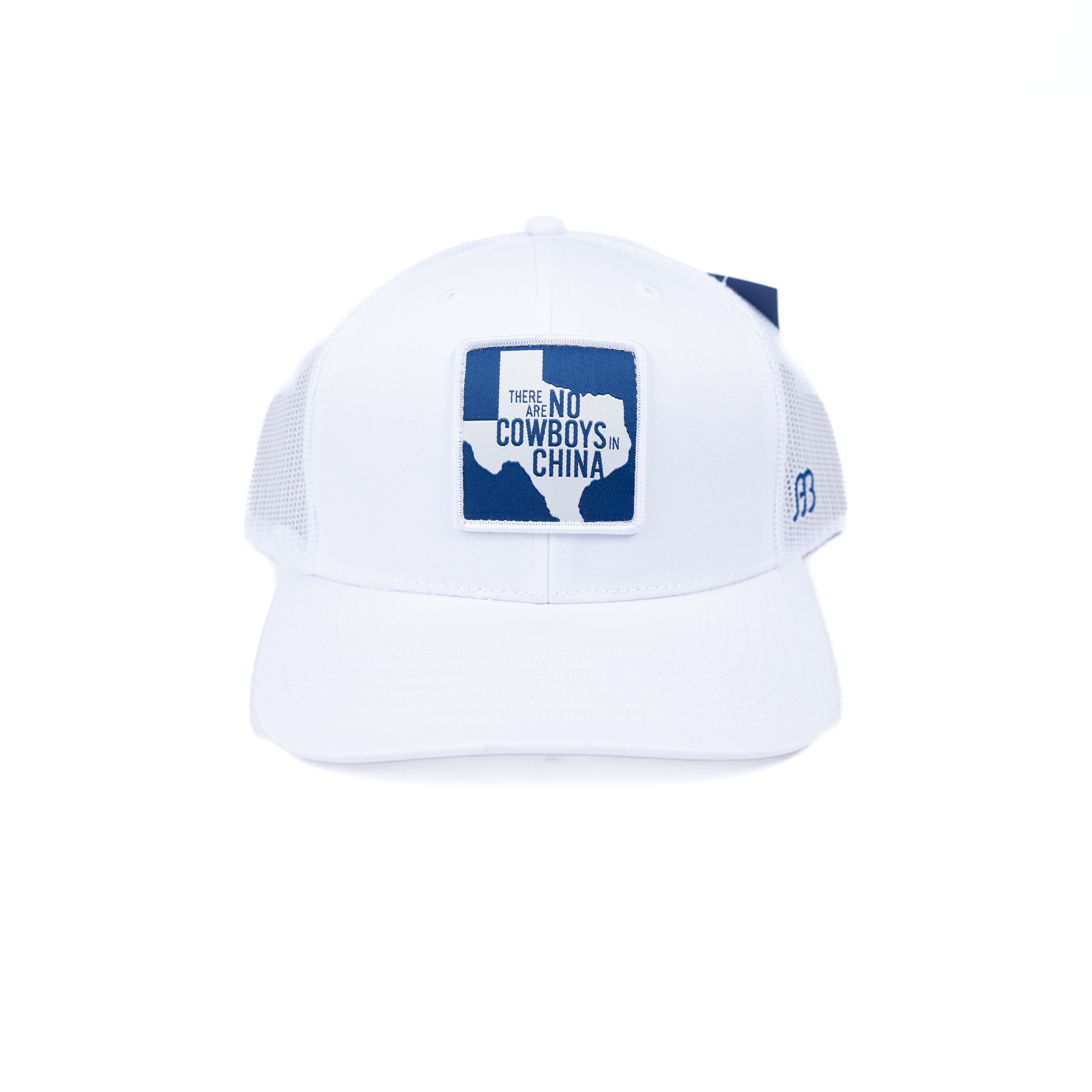 Men's Anderson Bean White Mesh Snapback "No Cowboy's In China" Cap