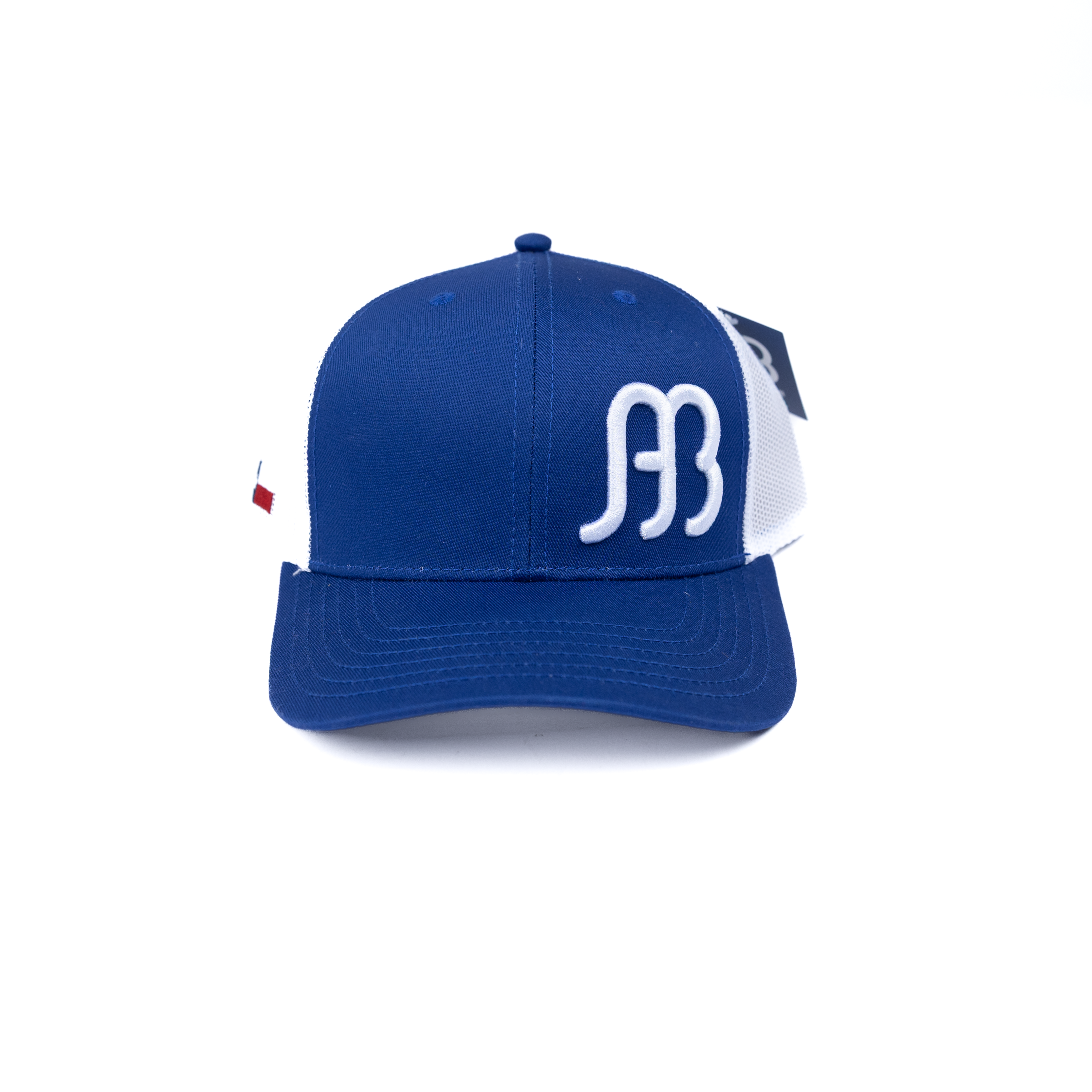 Men's Anderson Bean Blue and White Mesh Snapback