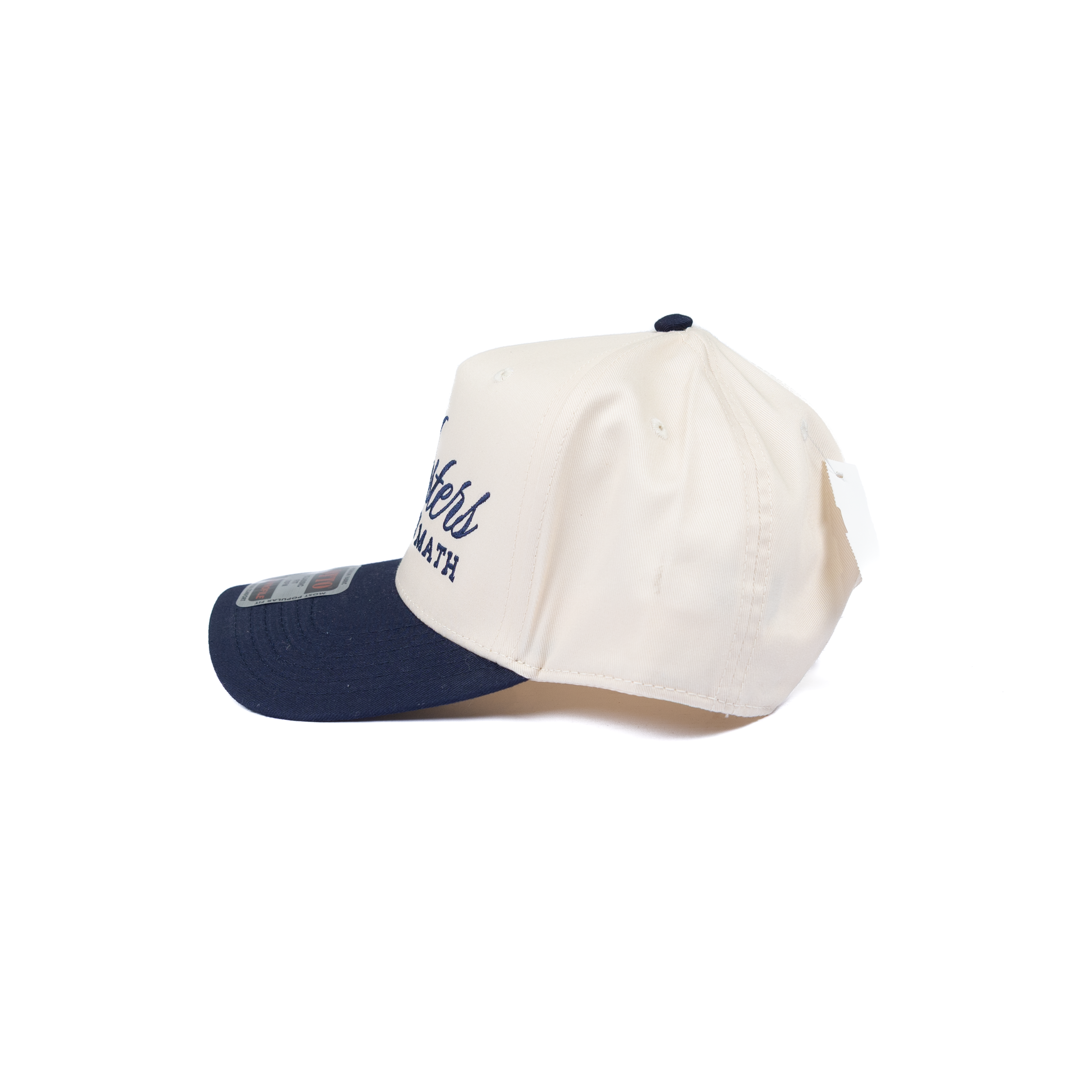 Women's Navy and Cream "Masters in Girl Math" Snapback