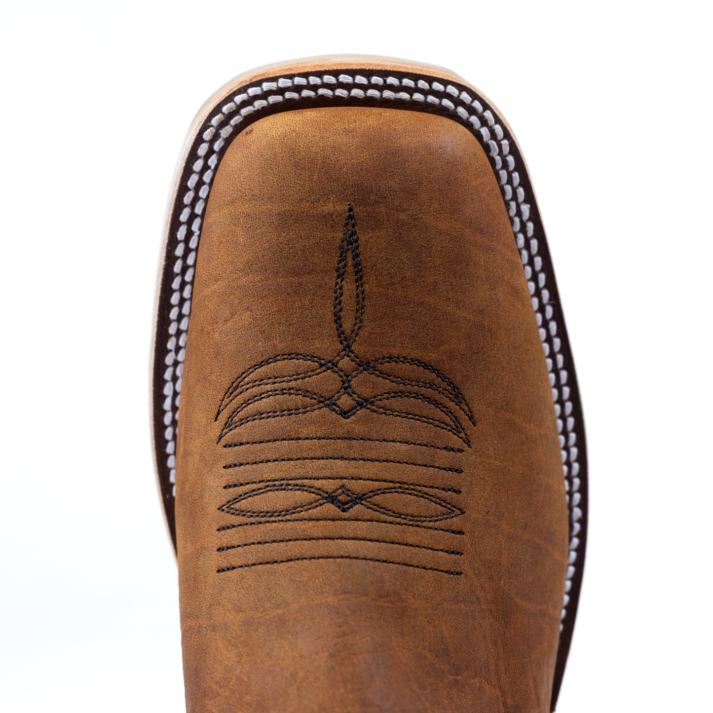 Anderson Bean Natural Brahma Bison with 13" Oxblood Outlaw Tops