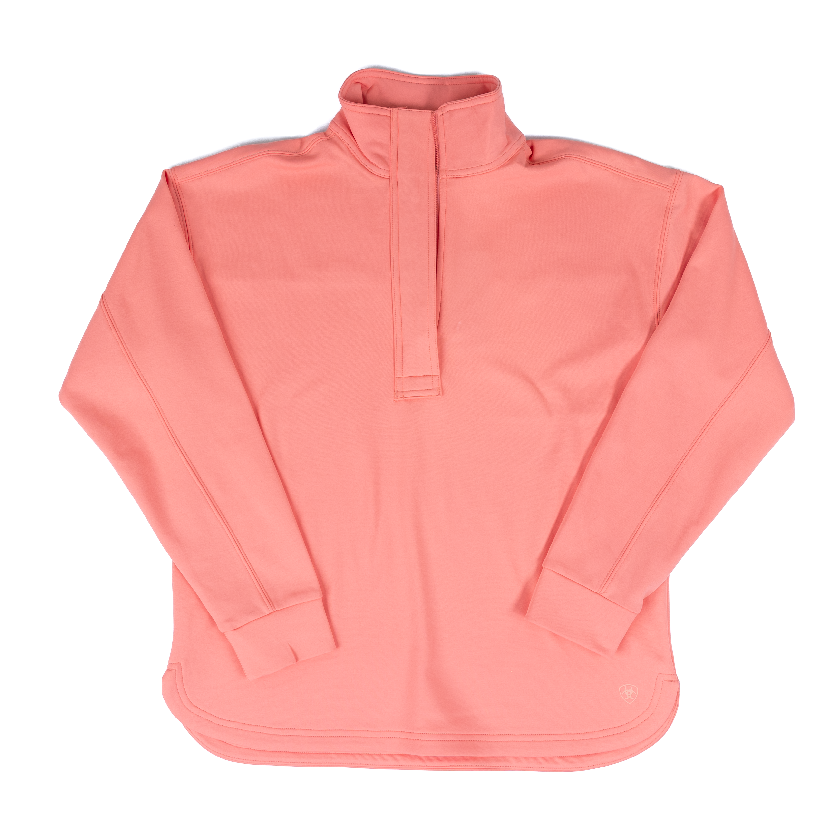 Women's Ariat Breeze Shell Pink Logo 1/2 Zip Sweatshirt 10071260