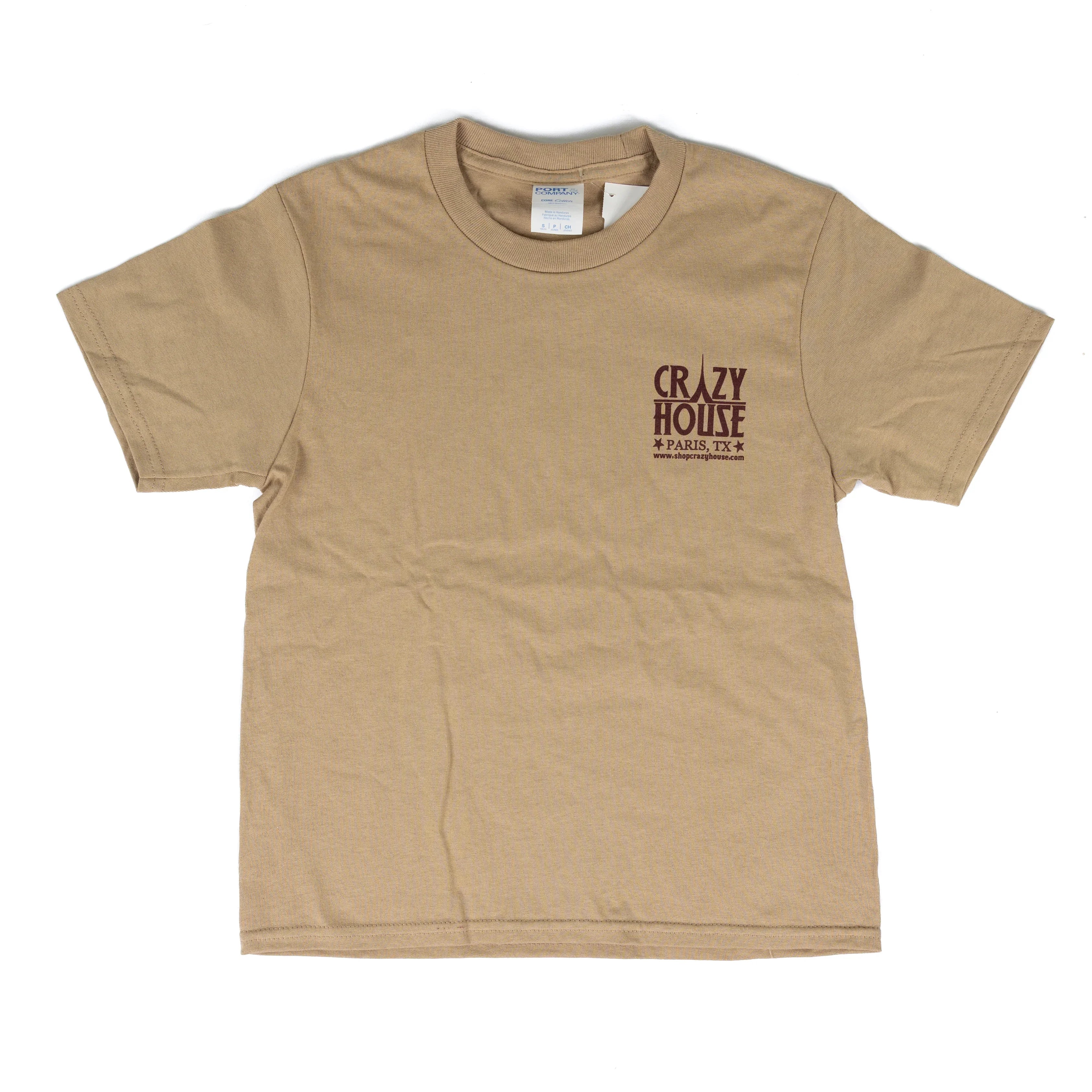 Youth Crazy House Short Sleeve Western Armadillo Printed T-shirt
