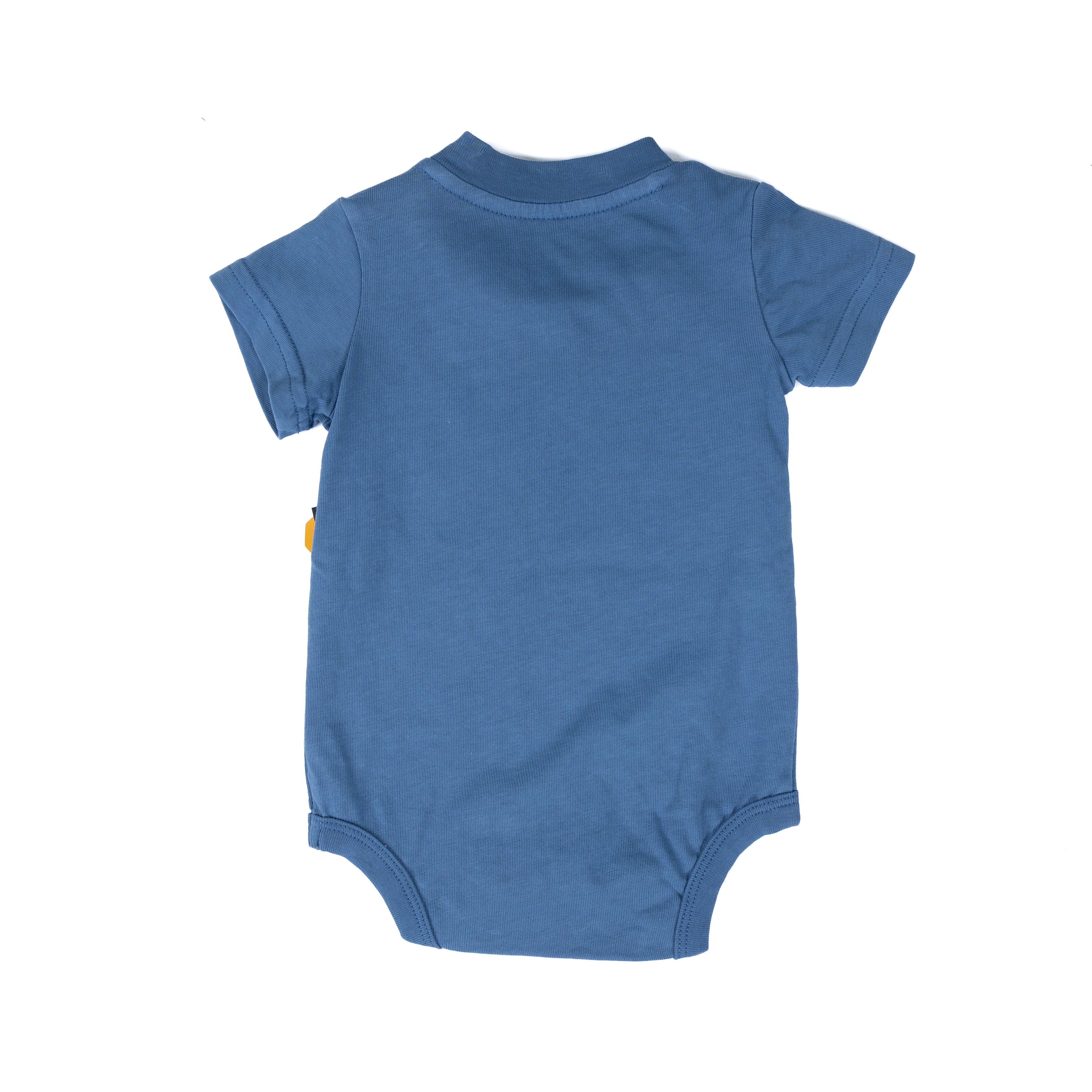 Boy's Carhartt Medium Blue Short Sleeve Pocket Bodysuit CA5021-HS2W