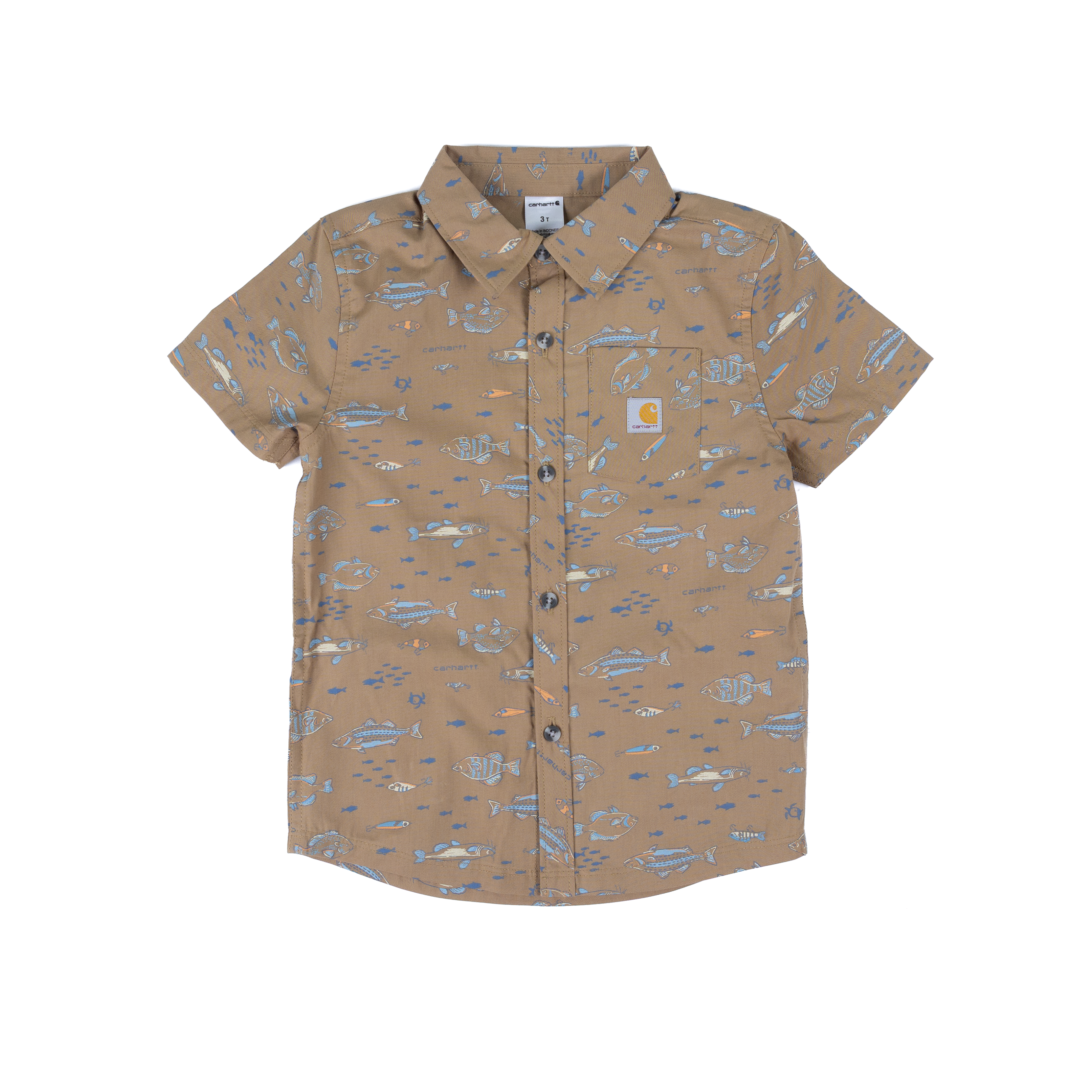 Boy's Carhartt Short Sleeve Button Up and Shorts Set CG8125-HS2