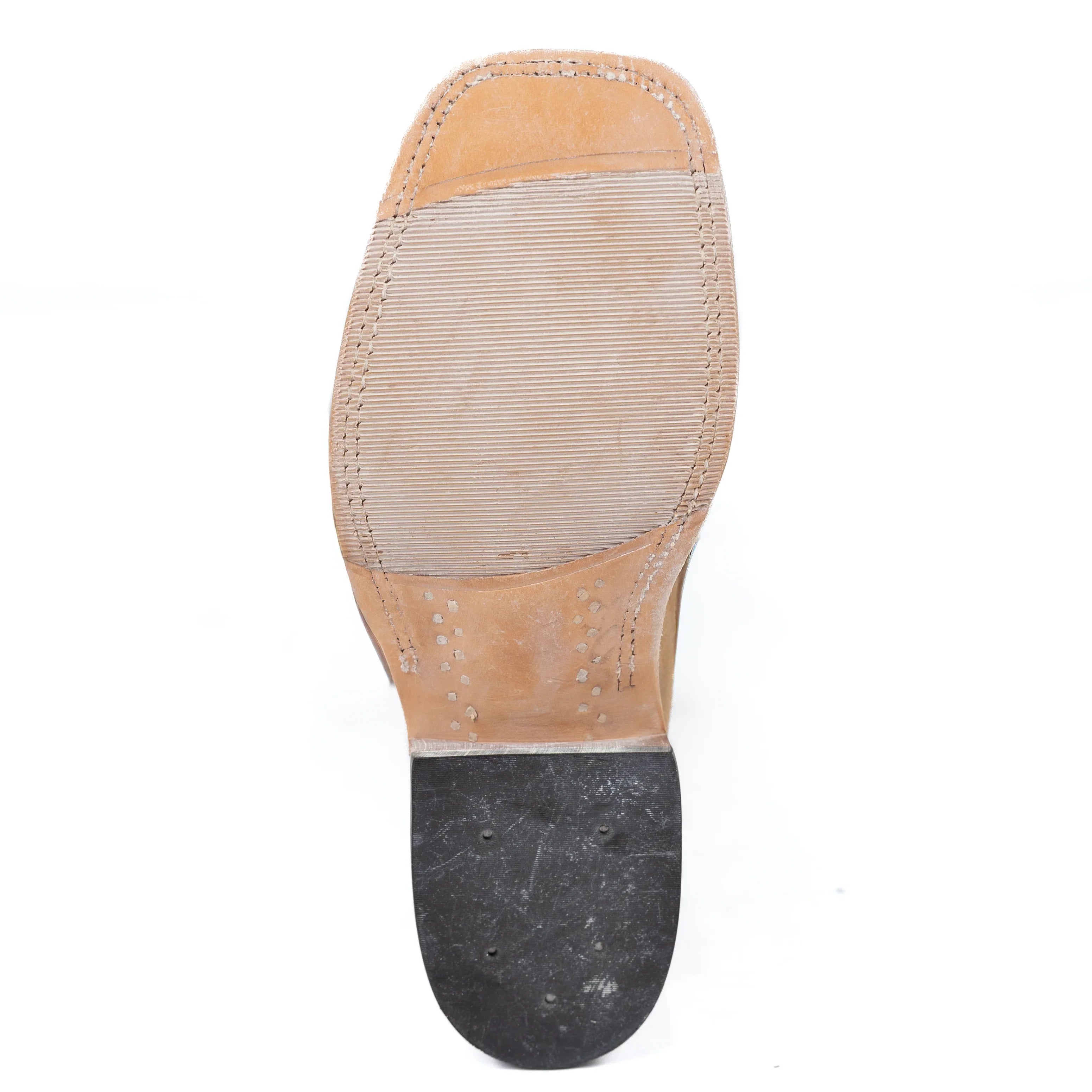 Anderson Bean Burnished Tan Crazy Horse Roughout Square Toe Boots