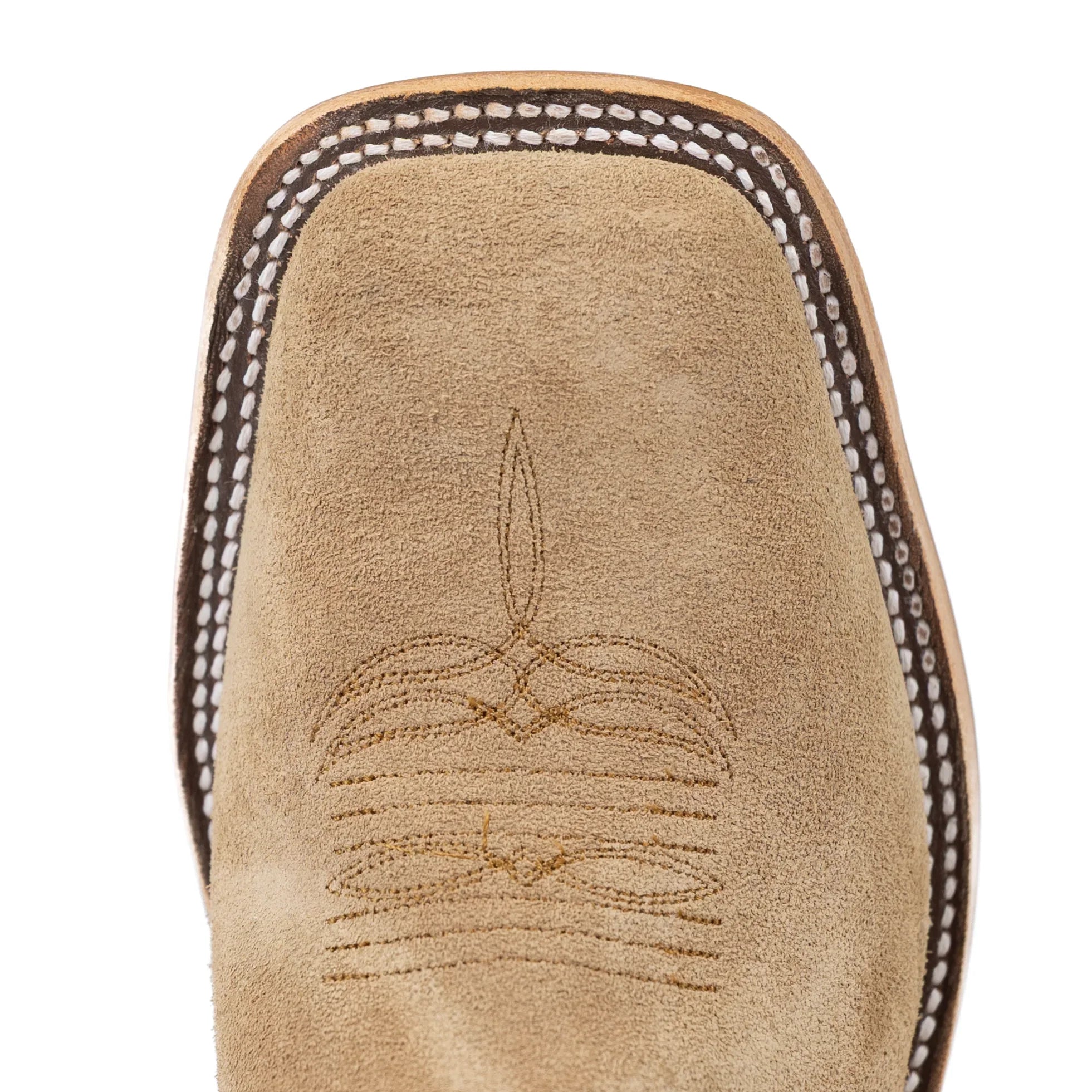 Anderson Bean Tan Crazy Horse Roughout Square Toe Boots