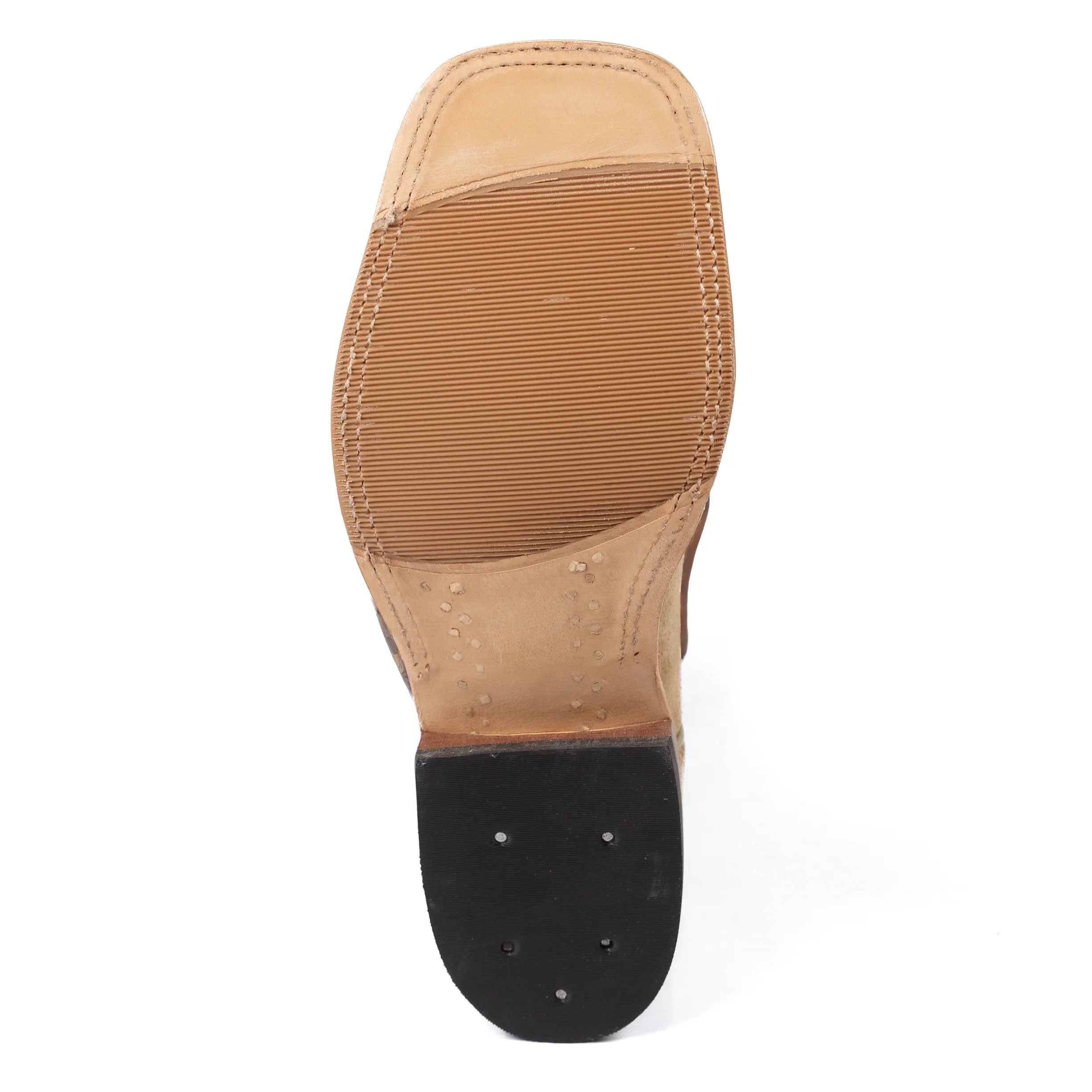 Anderson Bean Tan Crazy Horse Roughout Square Toe Boots
