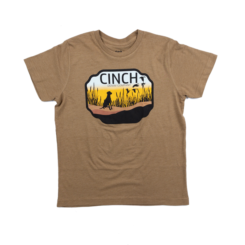 Boy's Cinch Brown Graphic T-shirt MTT7670167