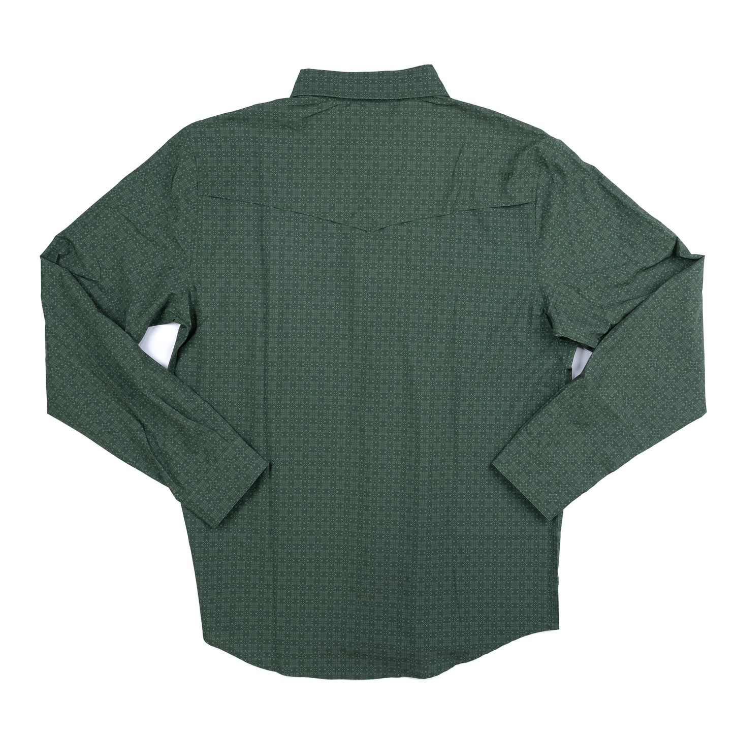 Men's Ferrell Collin in Green Long Sleeve Snap Shirt FPL1002597