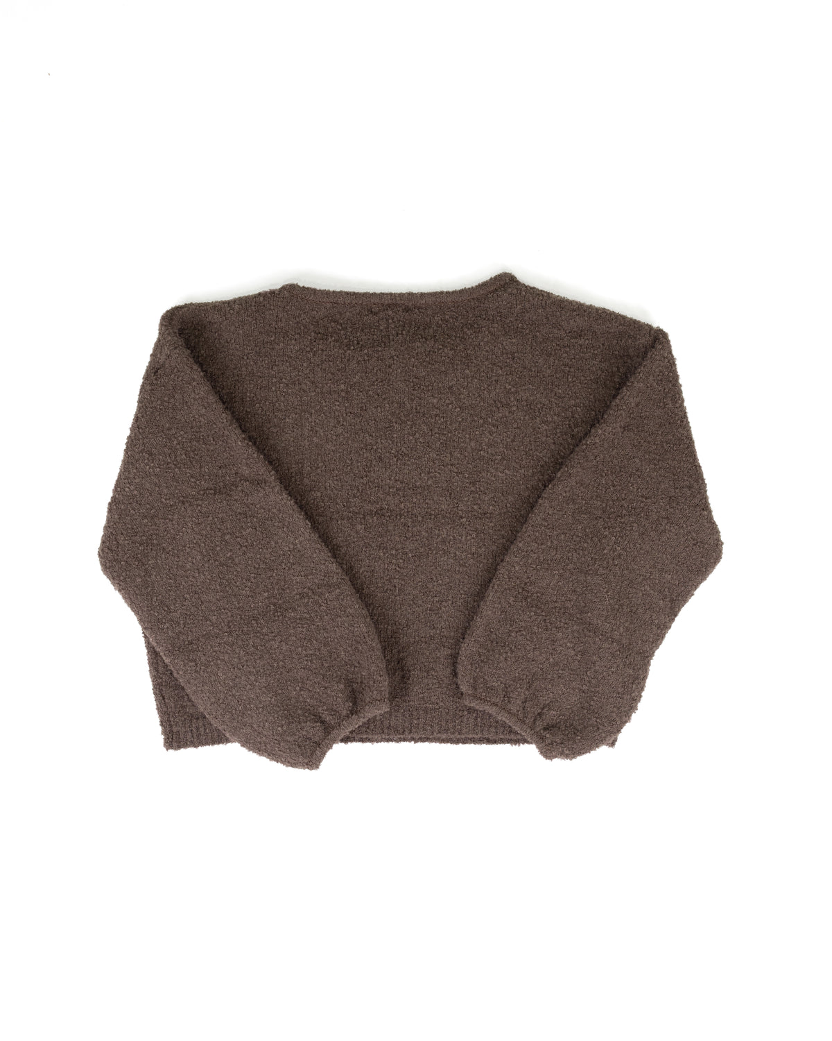 Blu Pepper Women's Mocha Long Sleeve Fuzzy Pullover Sweater