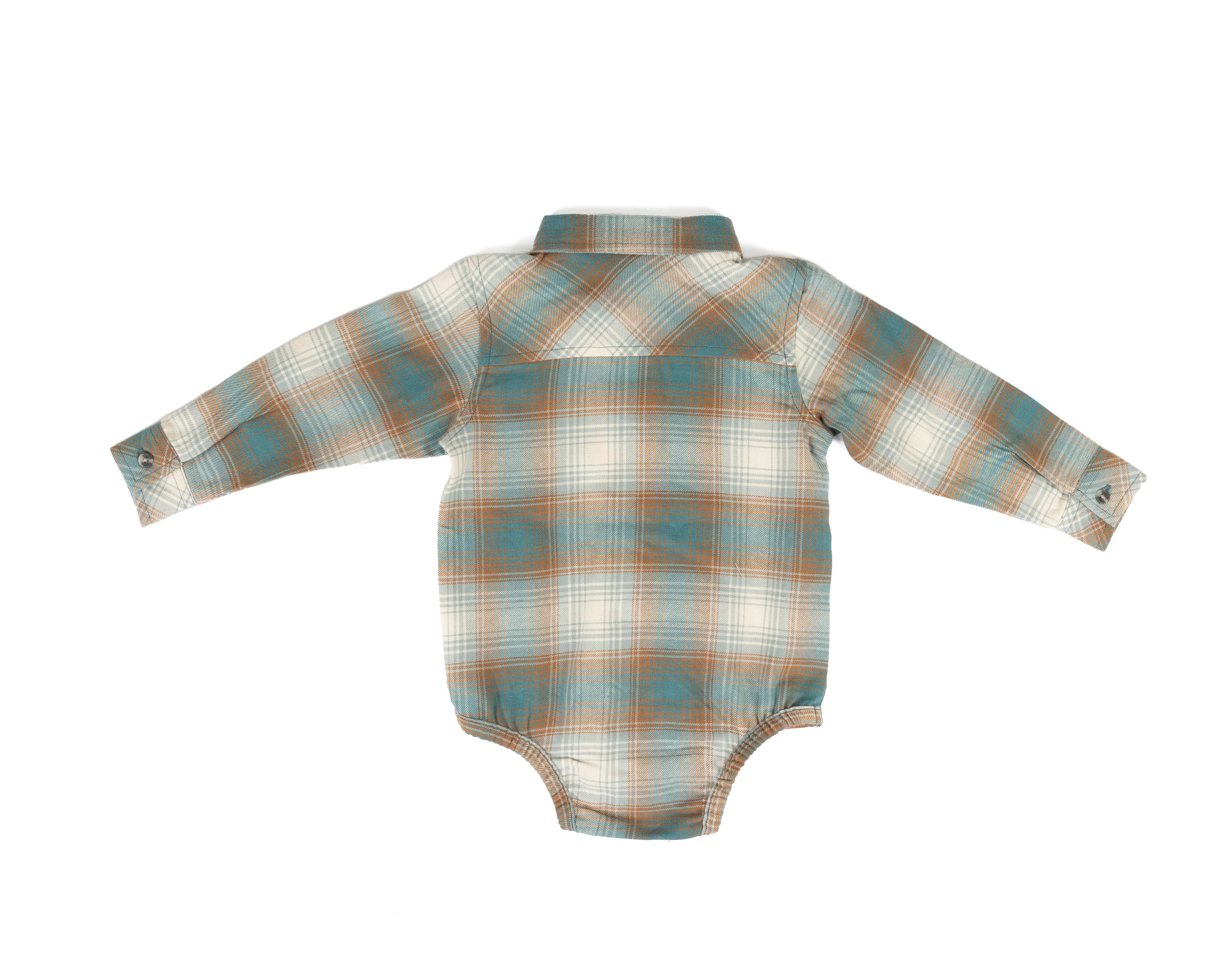 Carhartt Boy's Long Sleeve Flannel Bodysuit (3M-24M) CE8217HV2