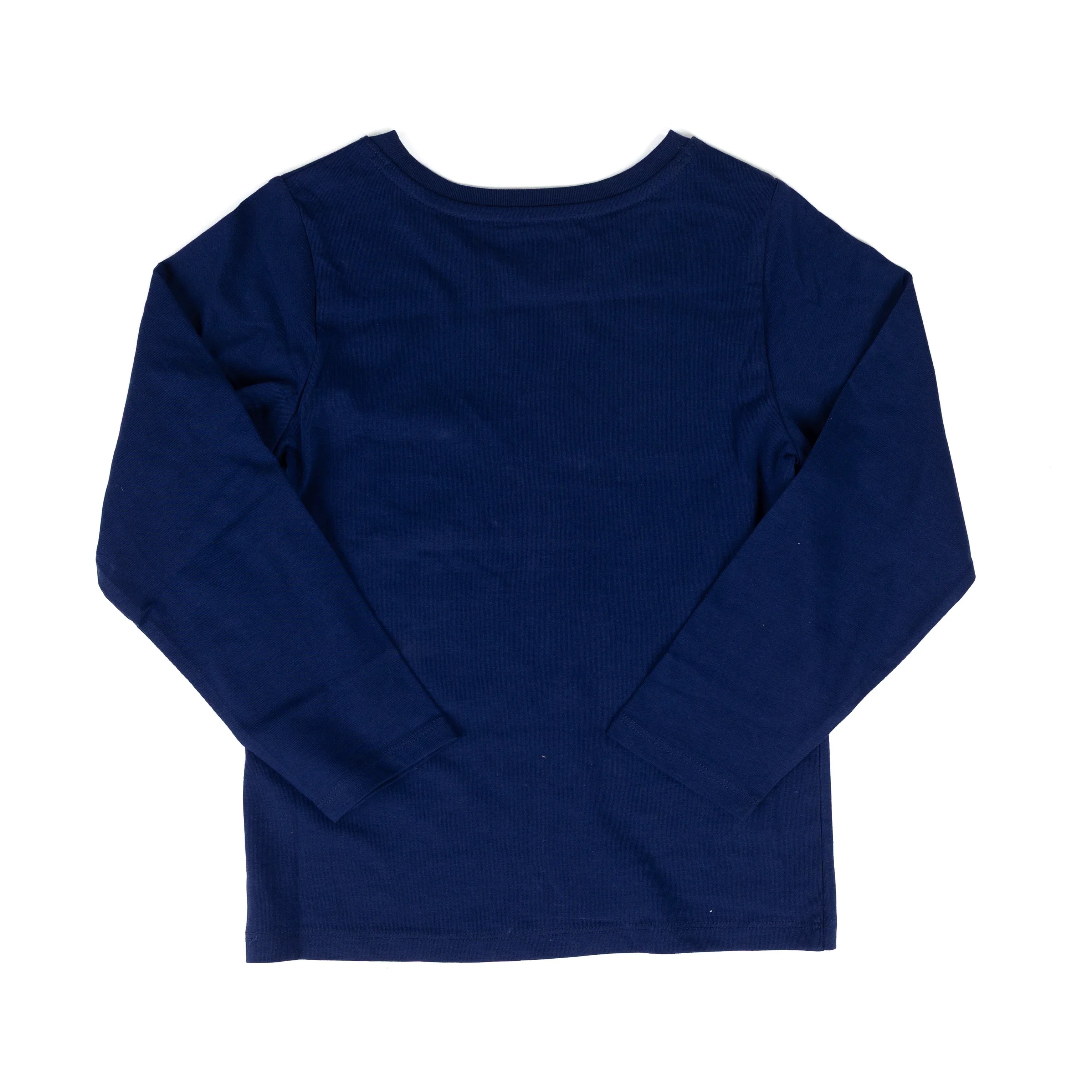 Girl's Wrangler Blue Long Sleeve Pastel Horse Graphic T-shirt 112382710