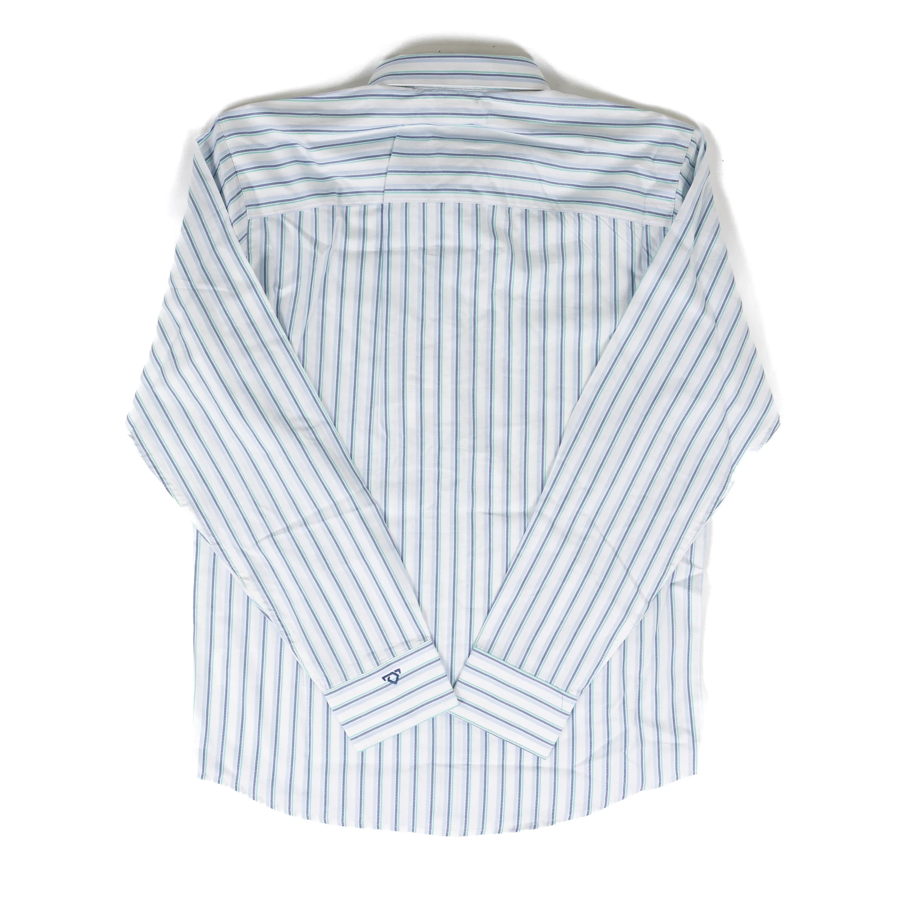 Men's Wrangler Cody Johnson Blue Striped Button Down Shirt 112381548