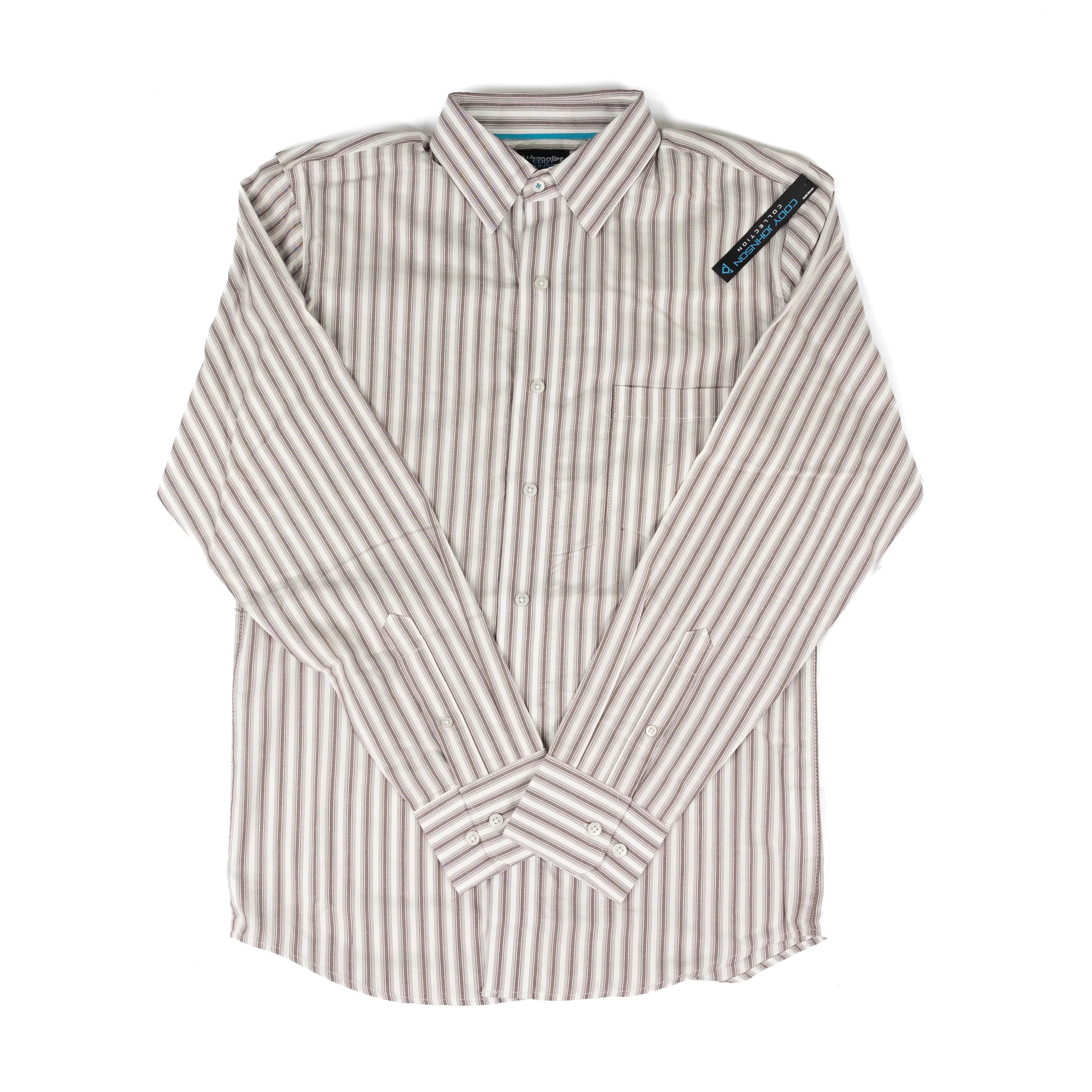 Men's Wrangler Cody Johnson Striped Button Down Shirt 112381553