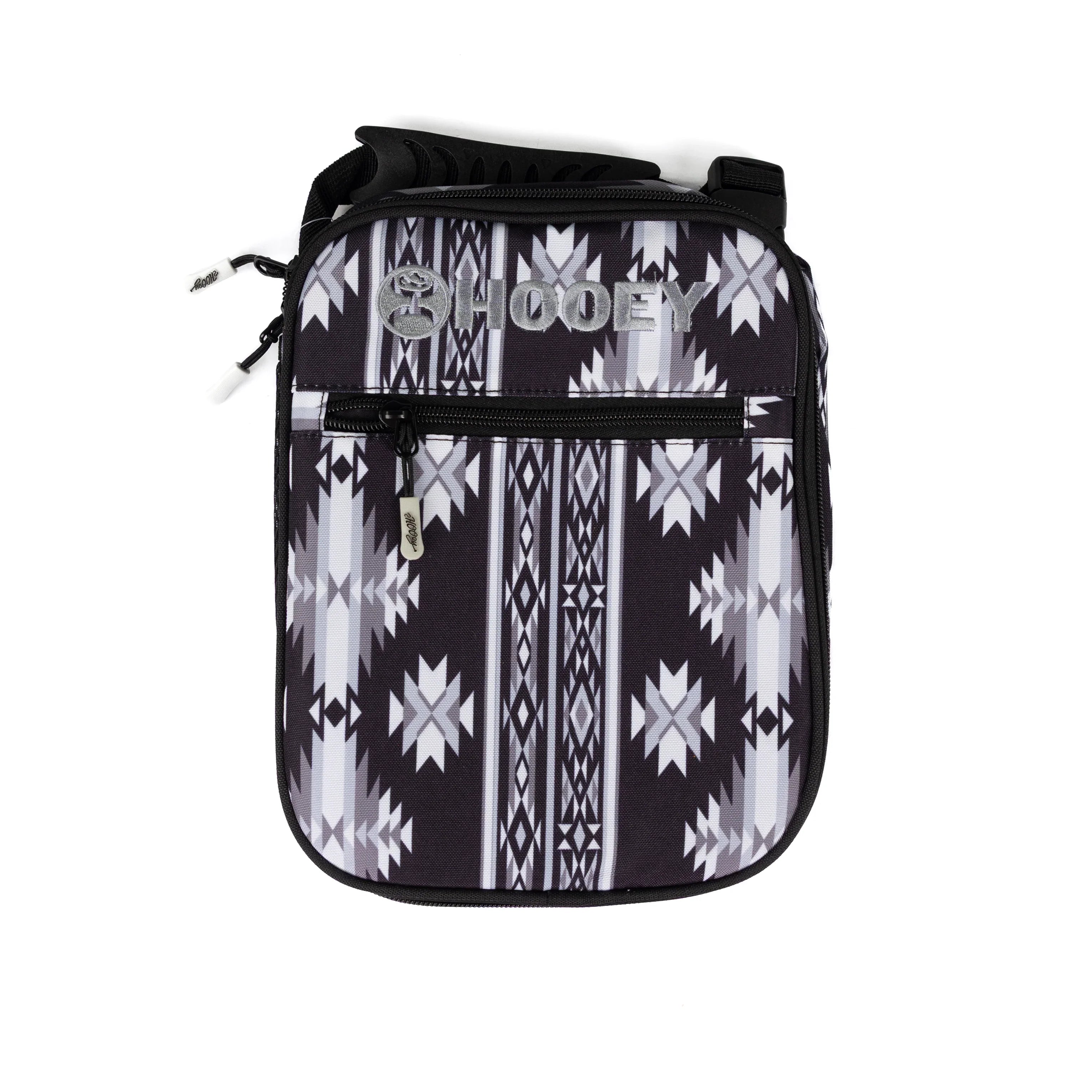 Hooey Black and Gray Aztec Lunchbox HLB2601AZBK