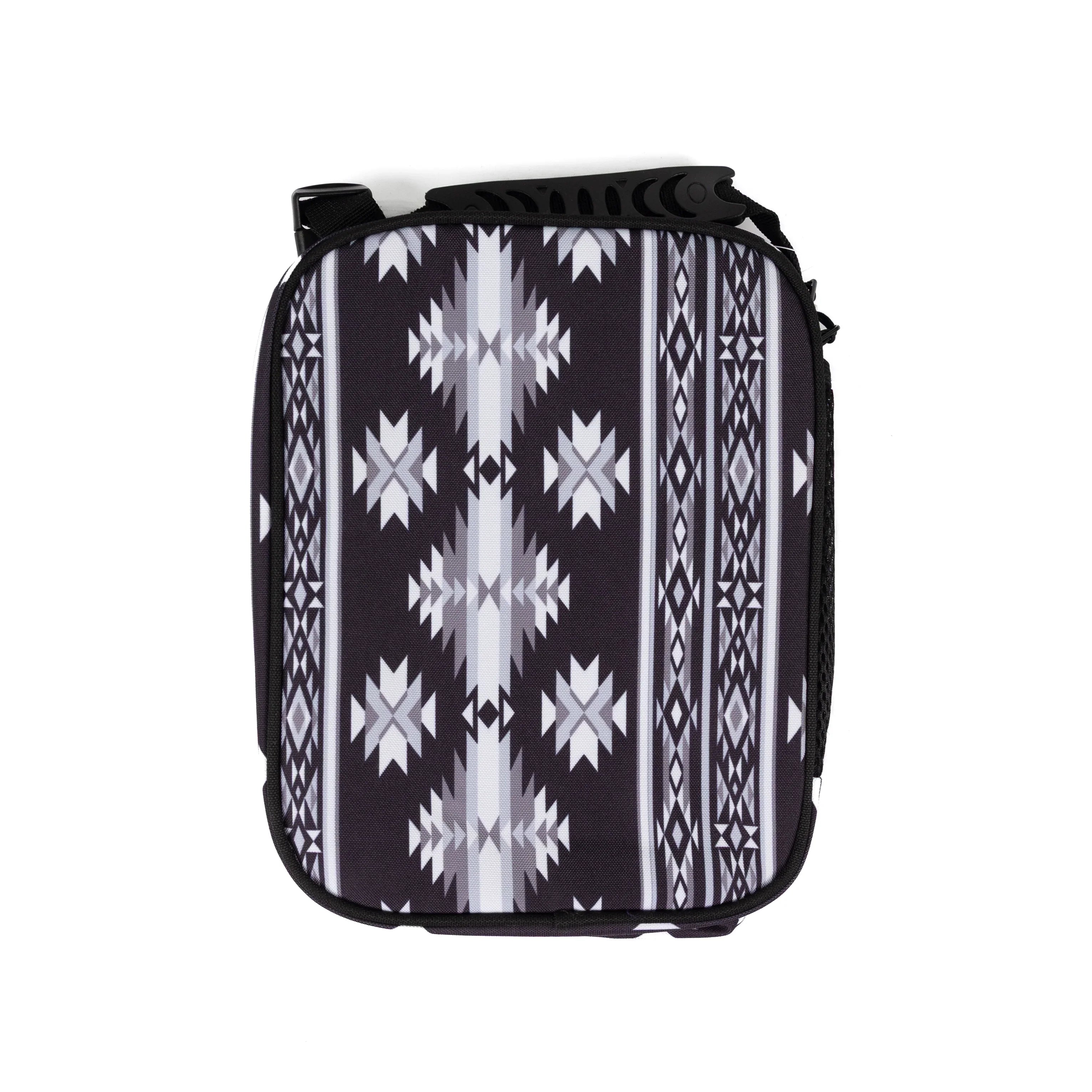 Hooey Black and Gray Aztec Lunchbox HLB2601AZBK