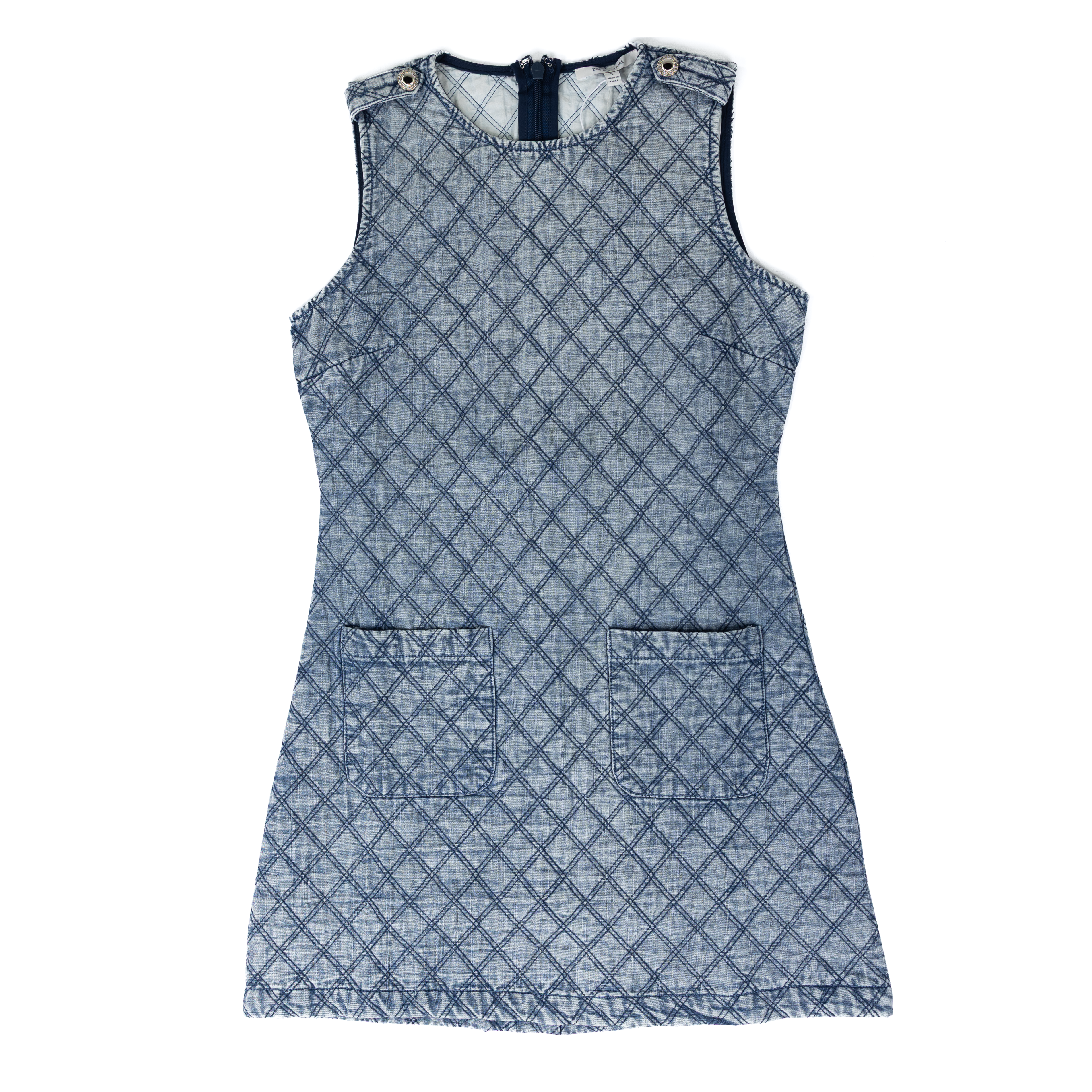 Women's Sleeveless Denim Quit Dress SP0984