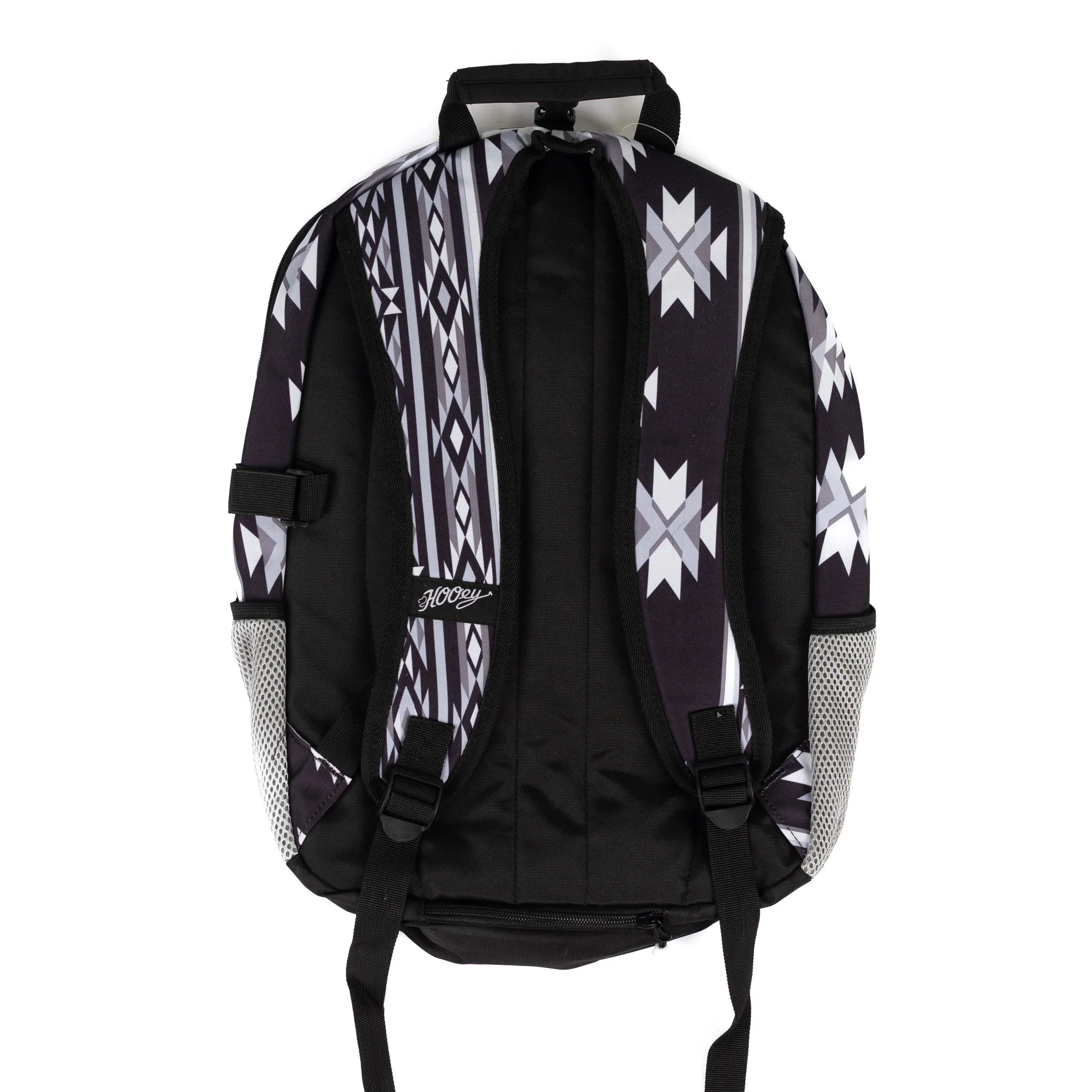 Hooey Rockstar Black and Gray Aztec Printed Backpack BP2602AZBK