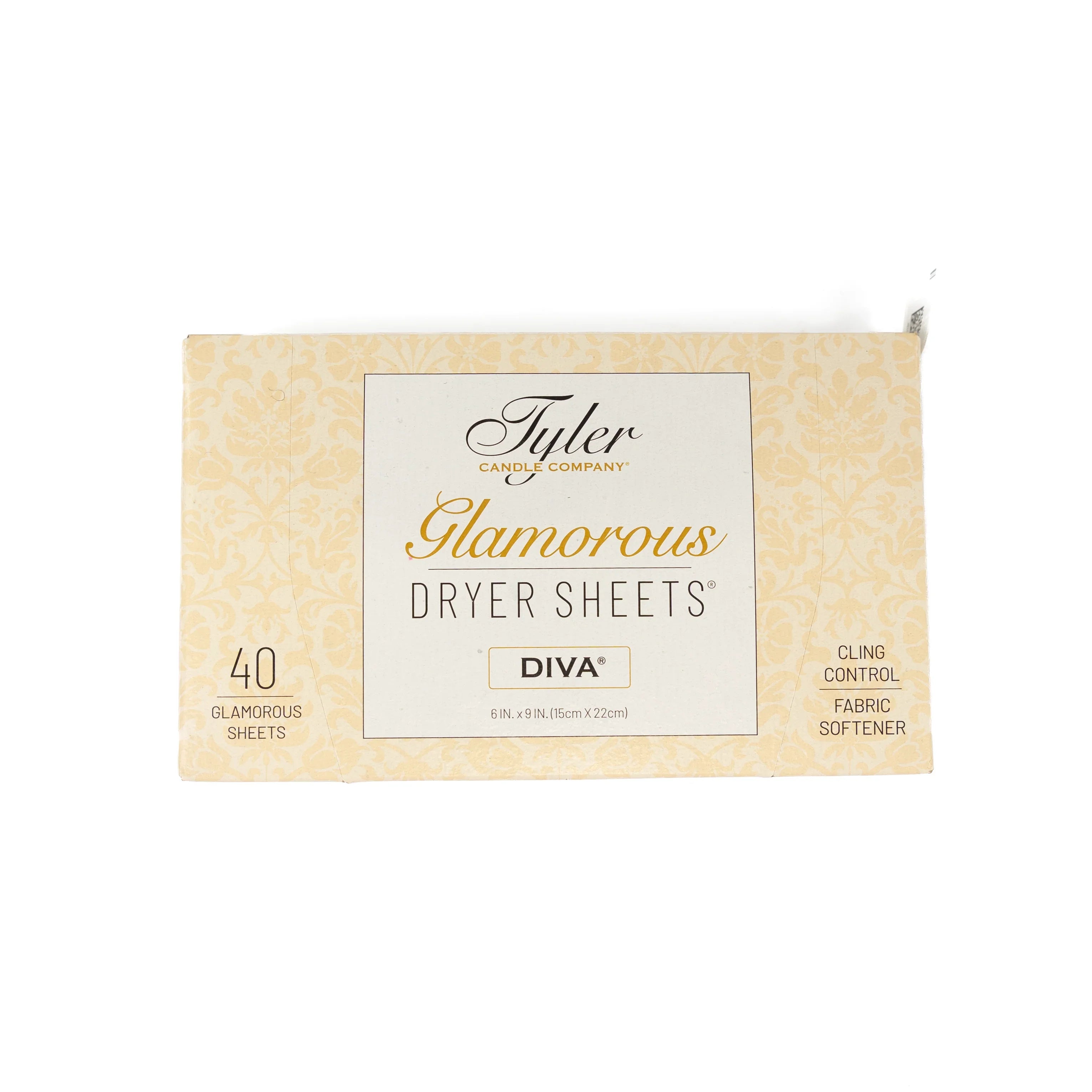 Tyler Candle Company Diva Scented Dryer Sheets 50111