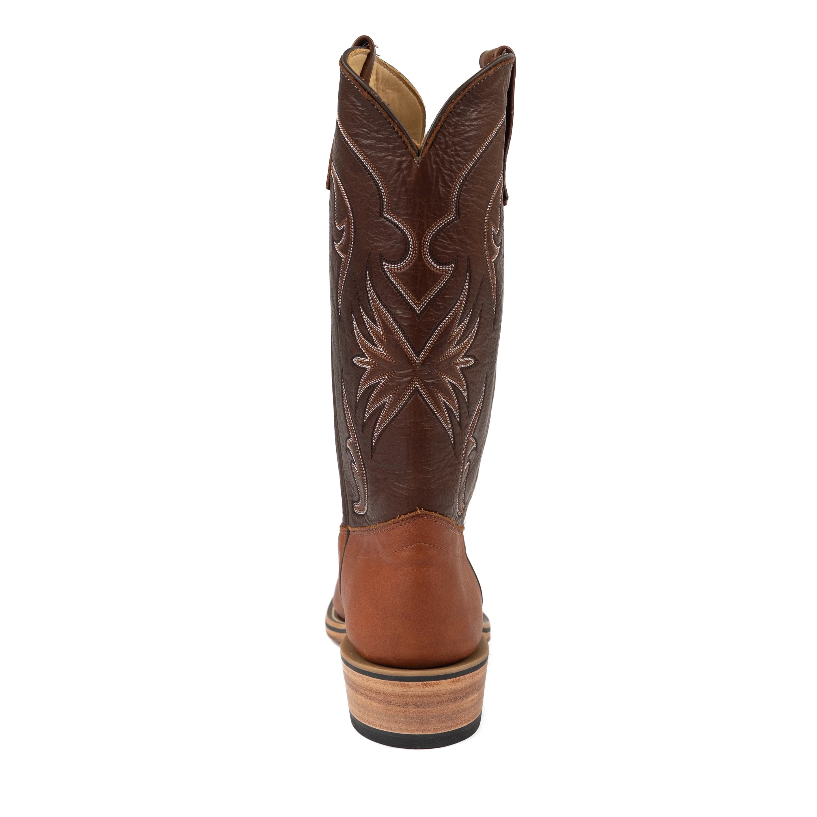 Olathe Chestnut Oiled Latigo Cutter Toe Boots