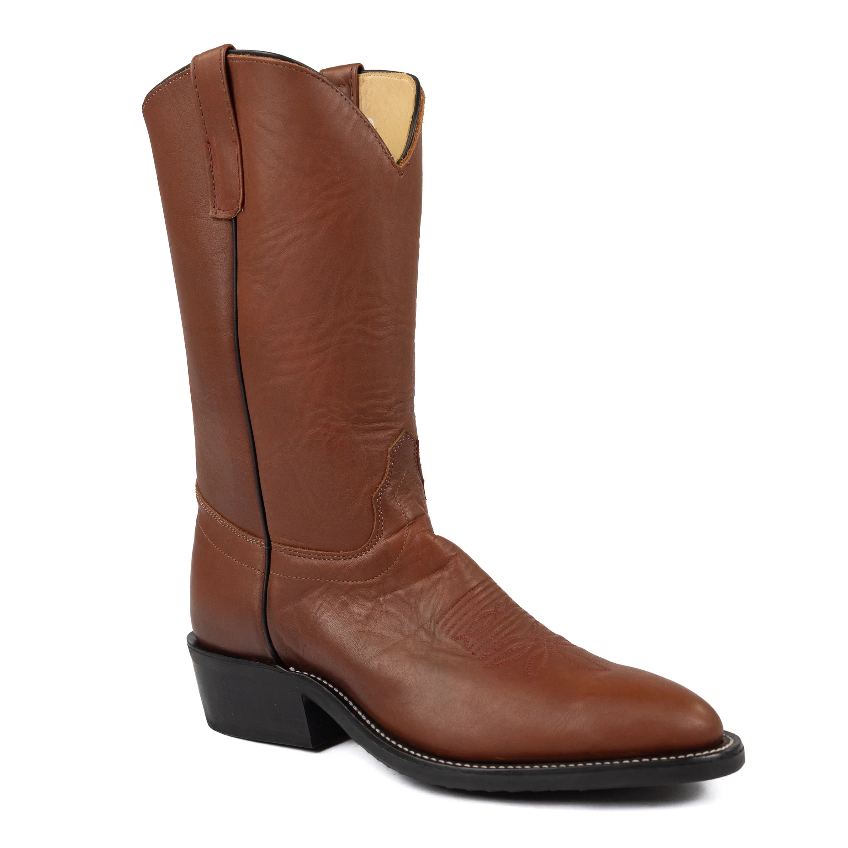 Olathe Brown Mule R Toe Boots