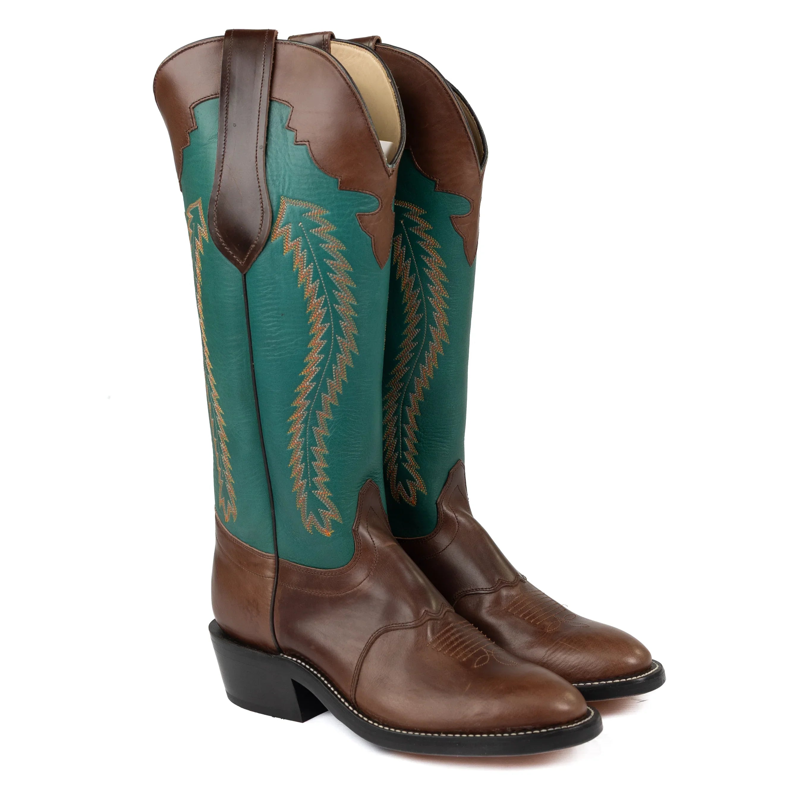 Olathe Chocolate Horsebutt U Toe Boots