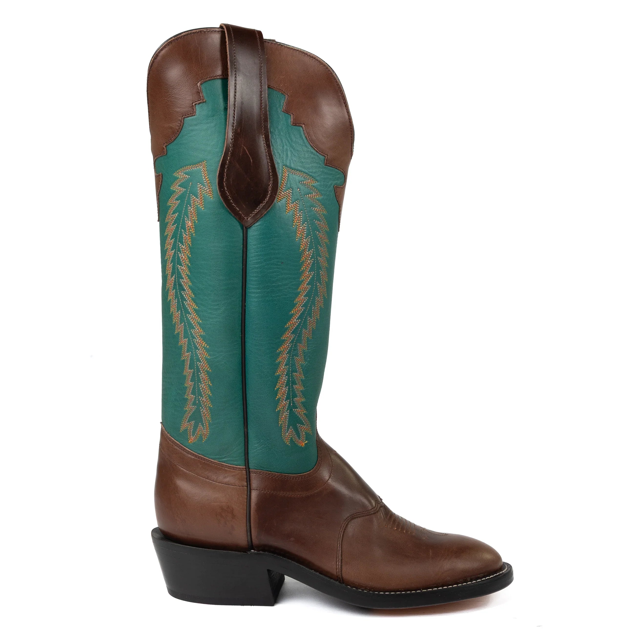 Olathe Chocolate Horsebutt U Toe Boots
