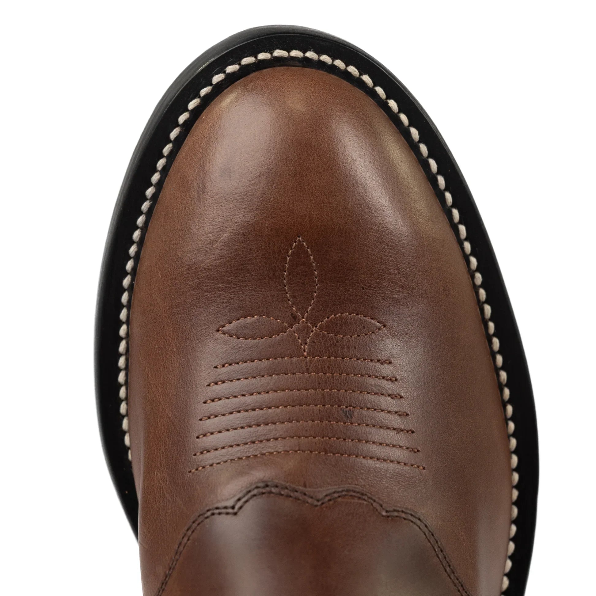 Olahe Chocolate Horsebutt U Toe Boots