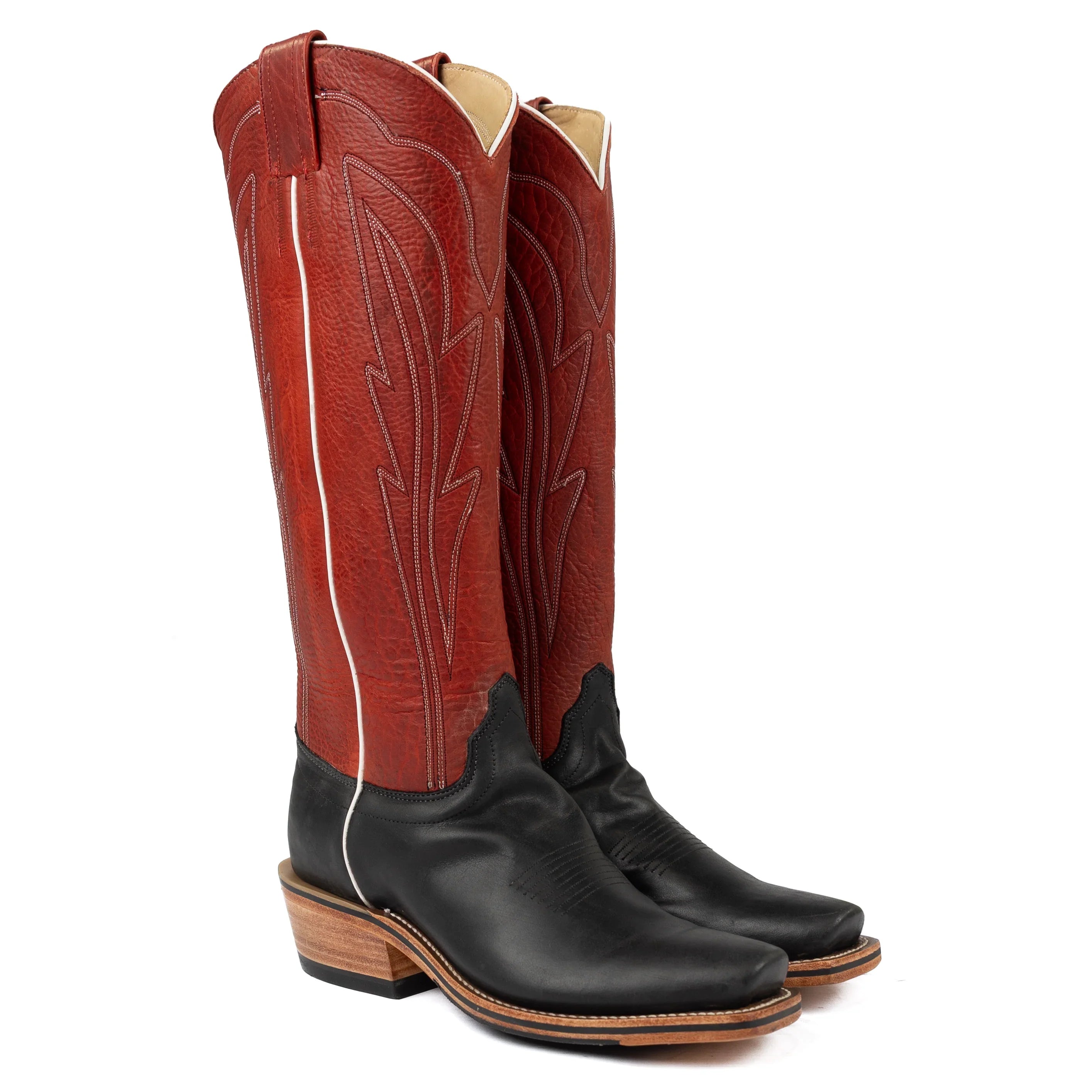 Olathe Black Wyoming Narrow Square Toe Boots