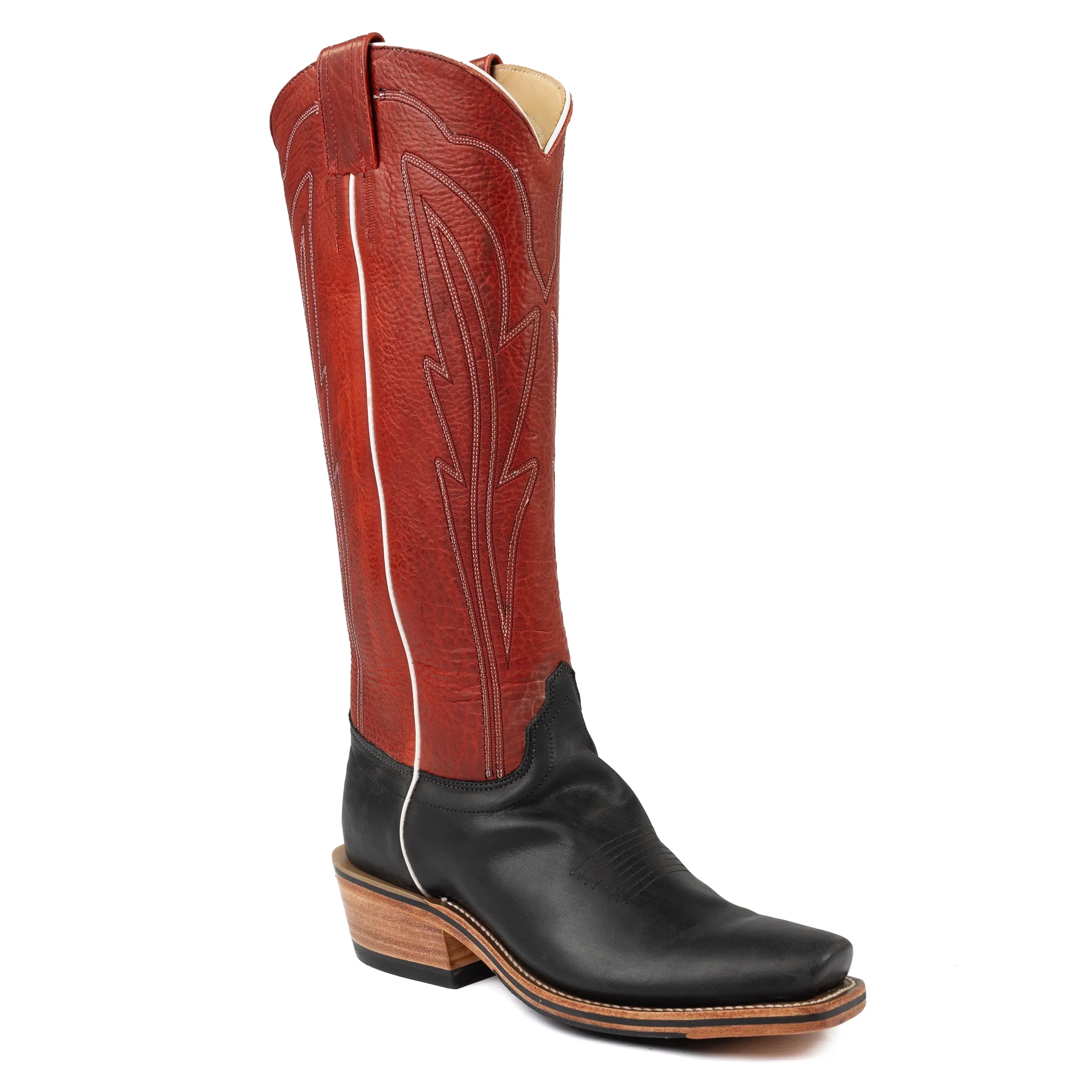 Olathe Black Wyoming Narrow Square Toe Boots