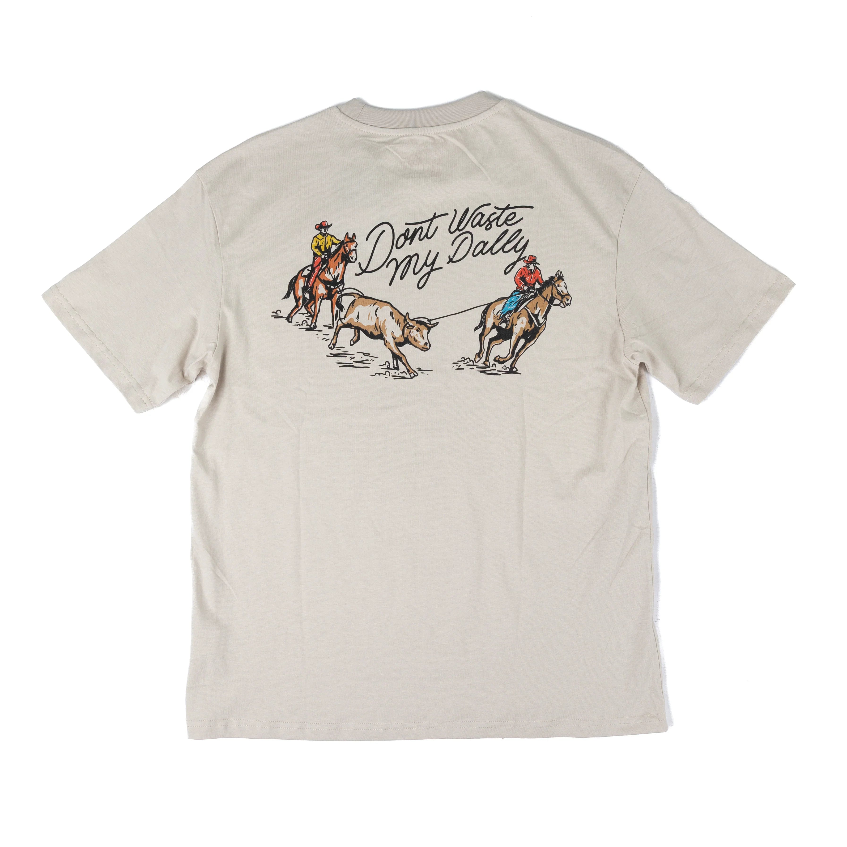 Men's 2 Rowels Ranch Short Sleeve "Don't Waste My Dally" T-shirt 2R-541A-GY