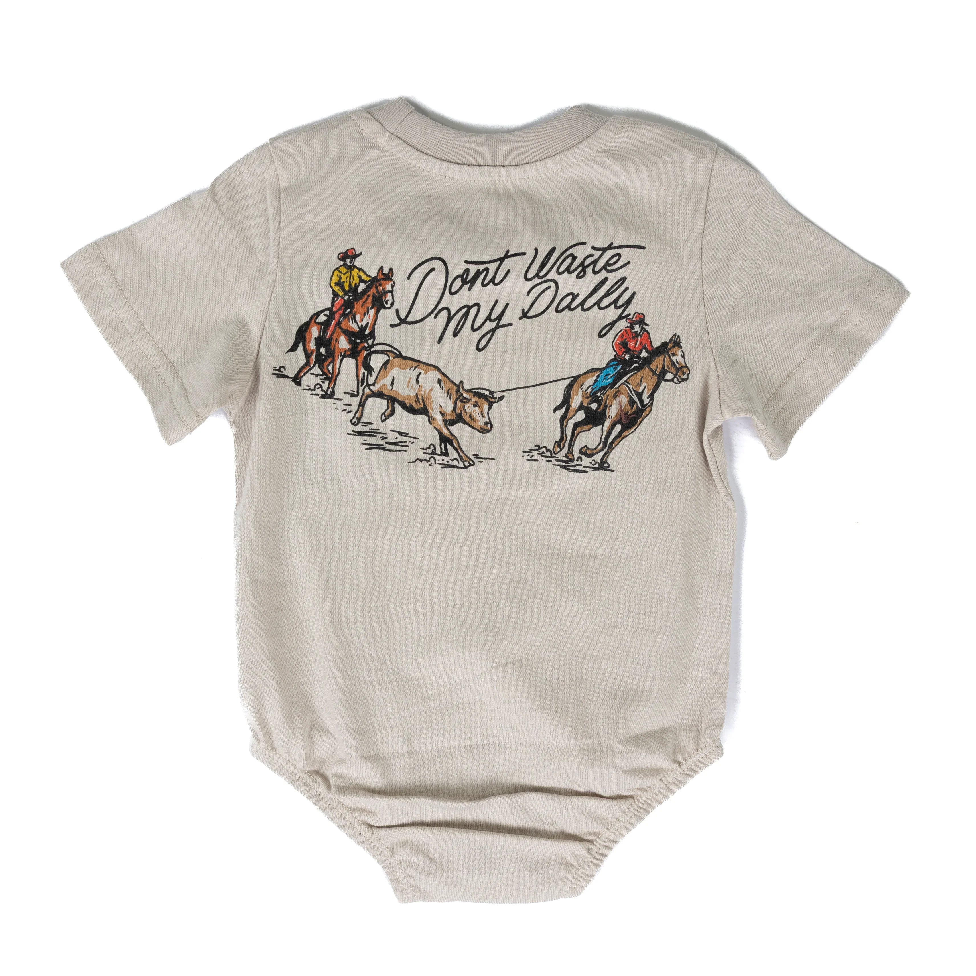 2 Rowels Ranch Gray Dont Waste My Dally Onesie