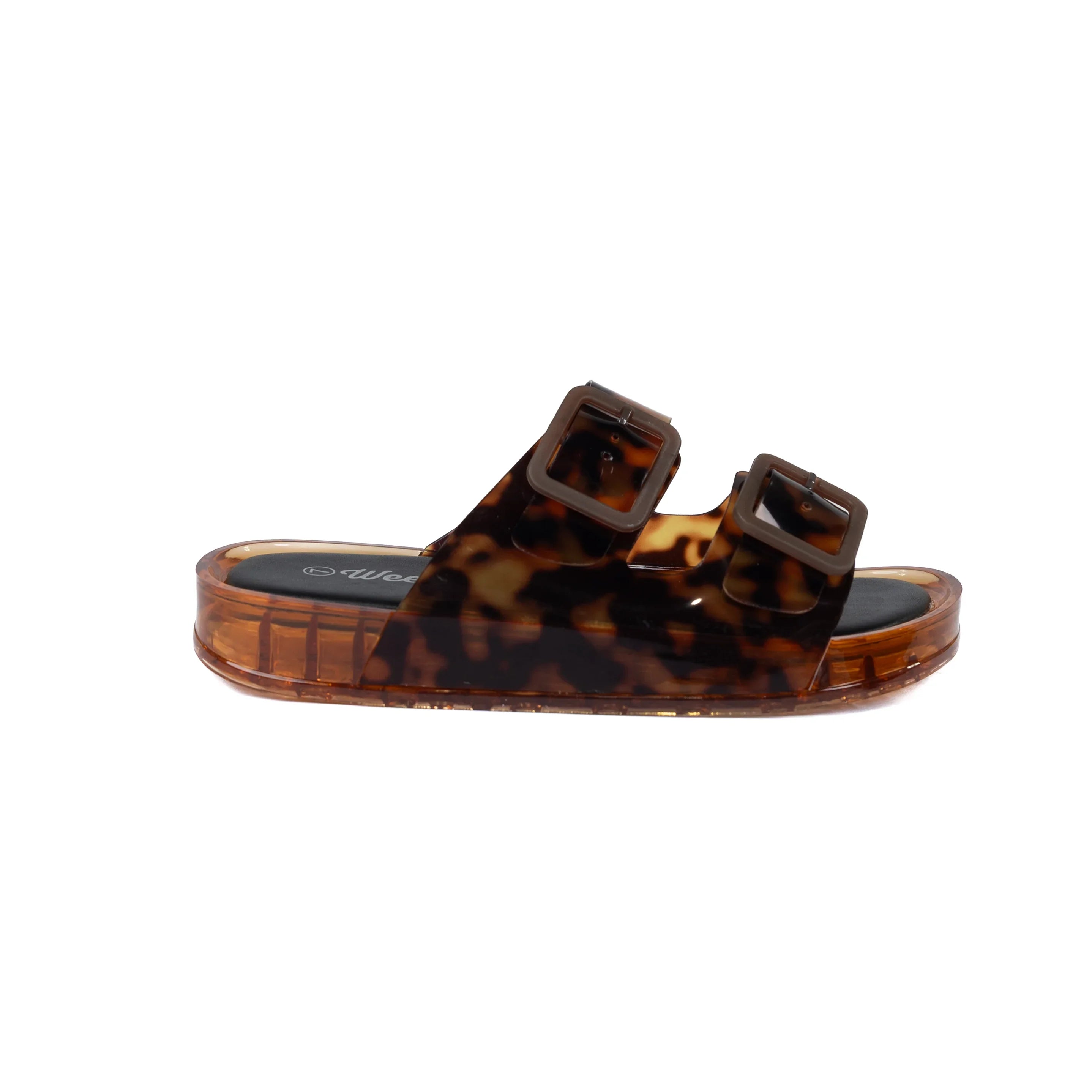 Women's Leopard Jelly Open Toe Sandals